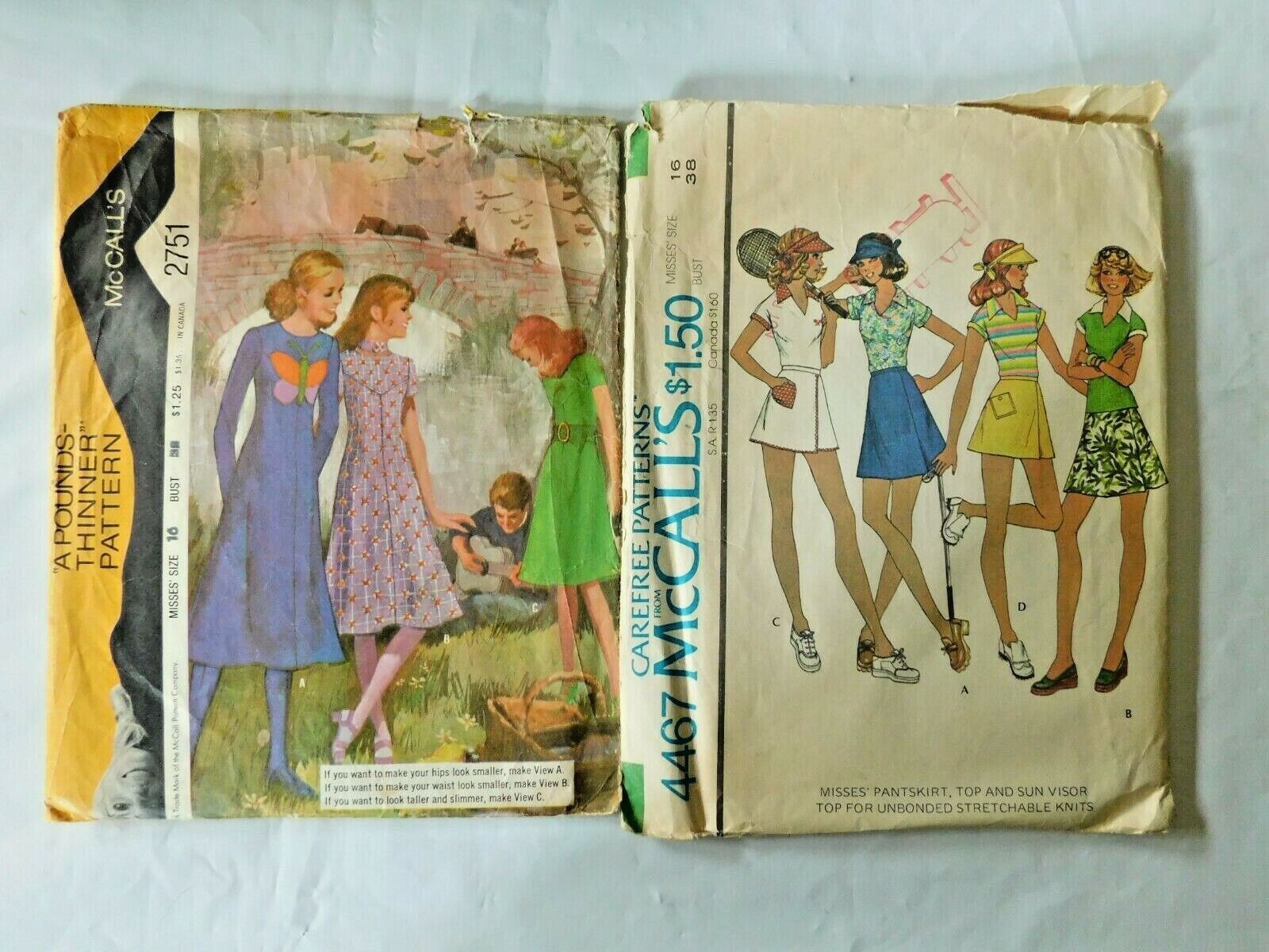 Vintage Sewing Patterns 11 McCall\'s +1 Vogue 7685 (not shown)