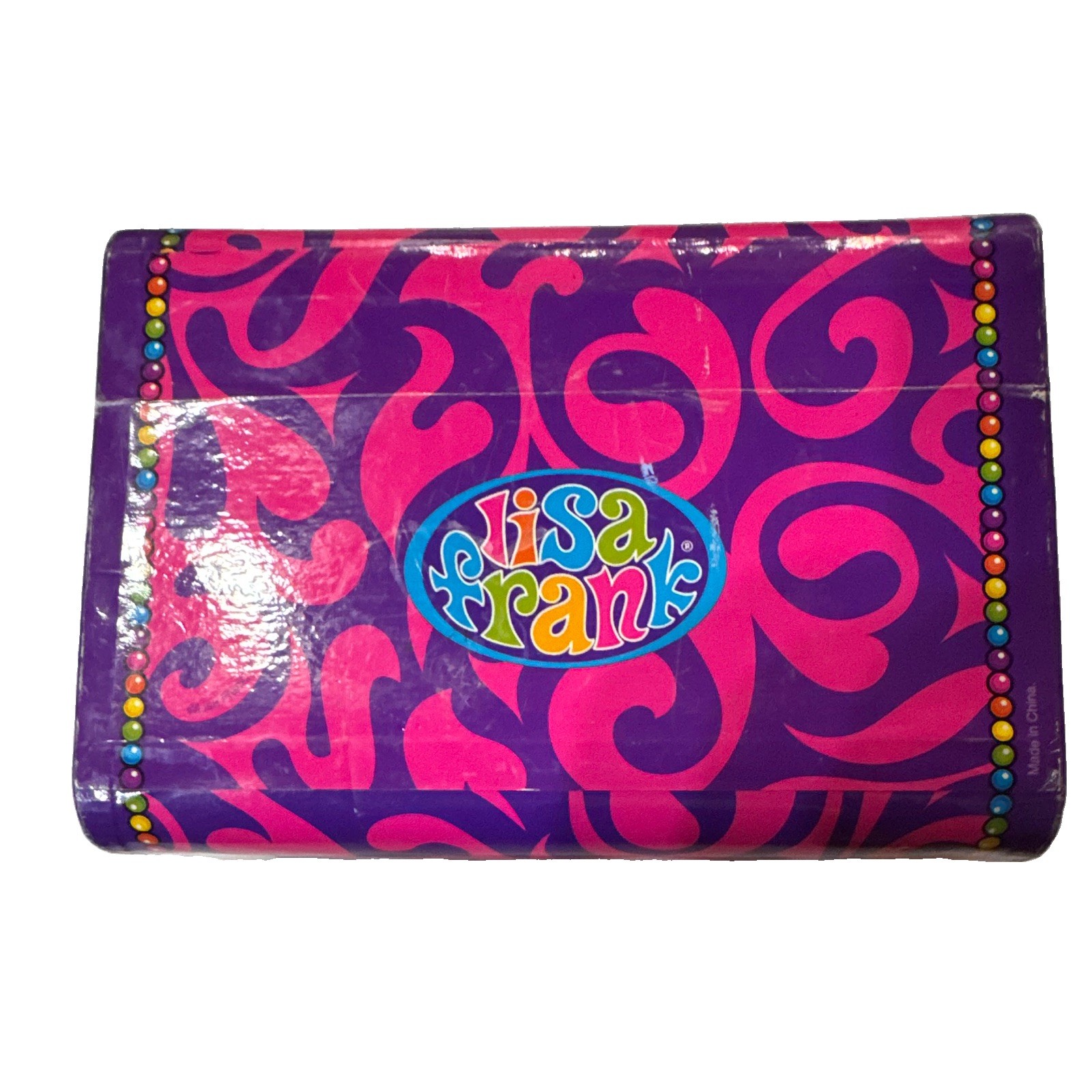 Vintage Lisa Frank Hippie Genie Girl Latch Box RARE Psychedelic Swirls