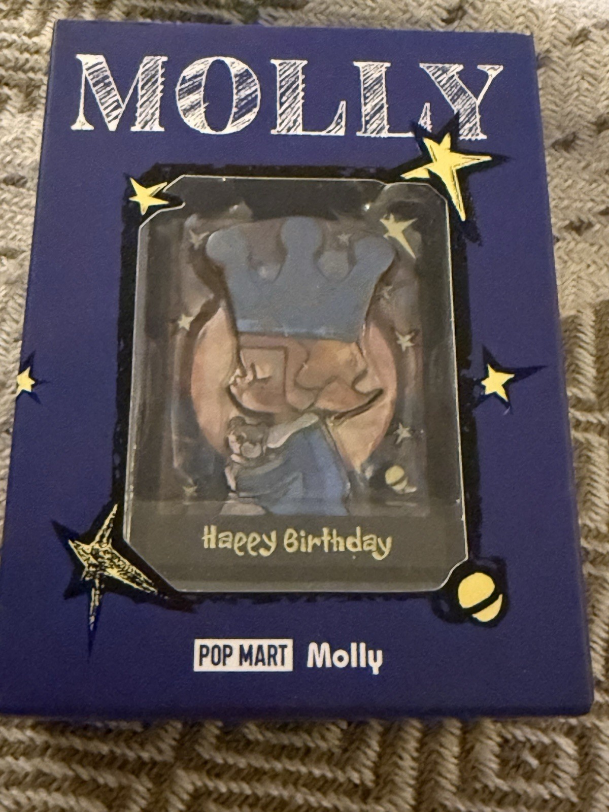 Pop Mart Molly Birthday Limited Pin Badge July Edition Christmas 
