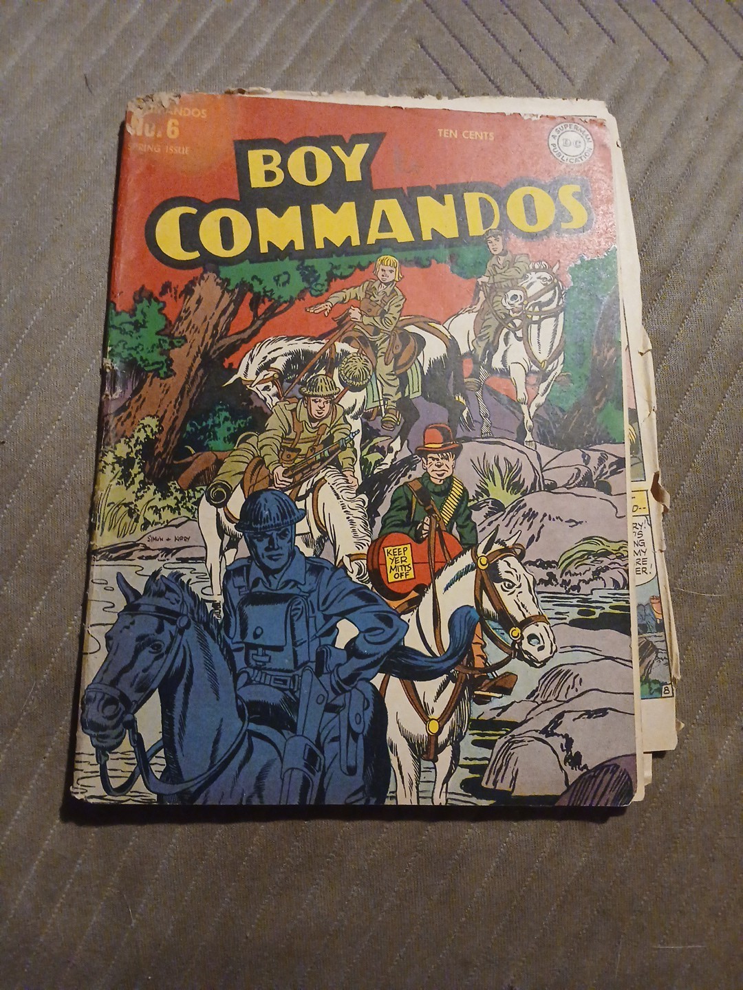 Boy Commandos #6 Dc Comics 1944 Golden Age Simon And Kirby Cover Art Ww2 Era