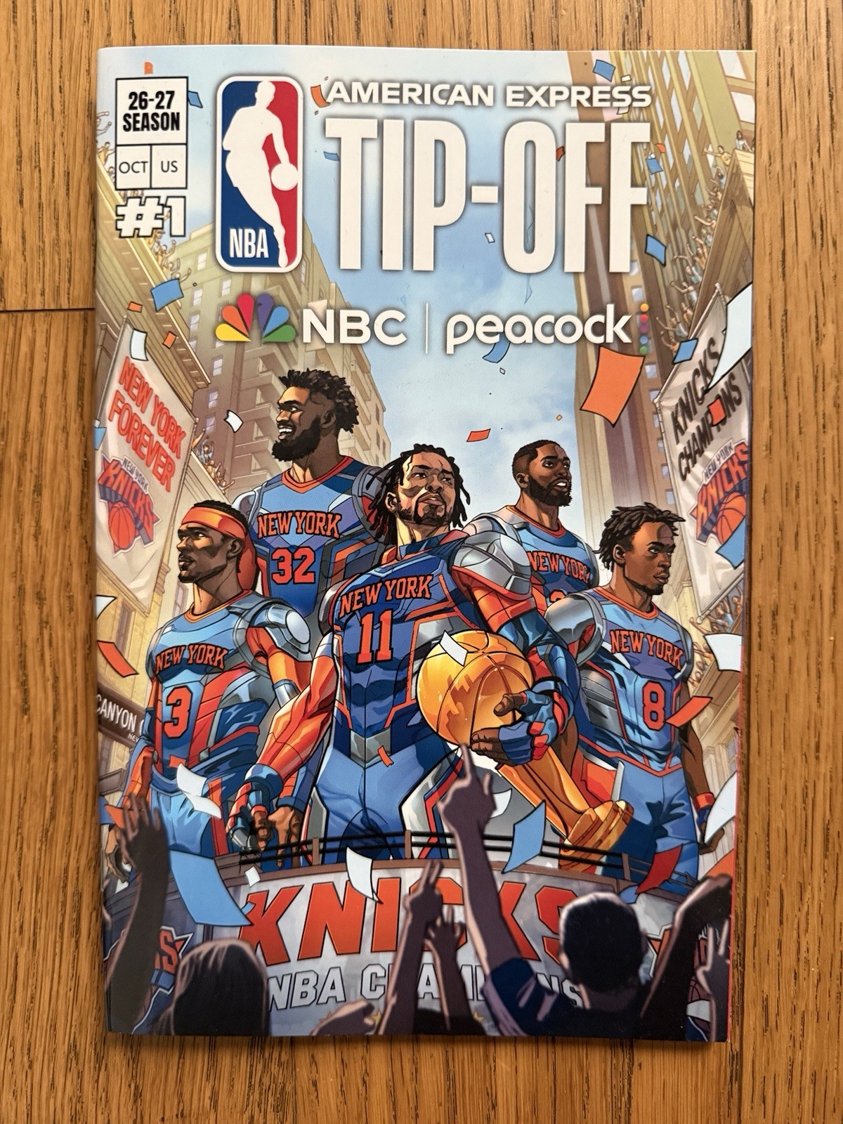 2026 NYCC ComplexCon NY Knicks Cover  Exclusive NBA Tip Off Comic NBC Issue #1