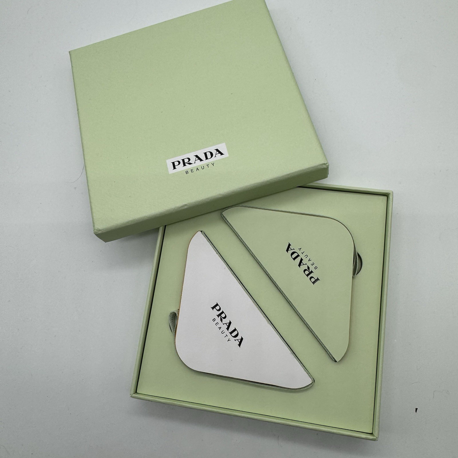 Prada Beauty Ornaments Composition Paper White & Green New In Box