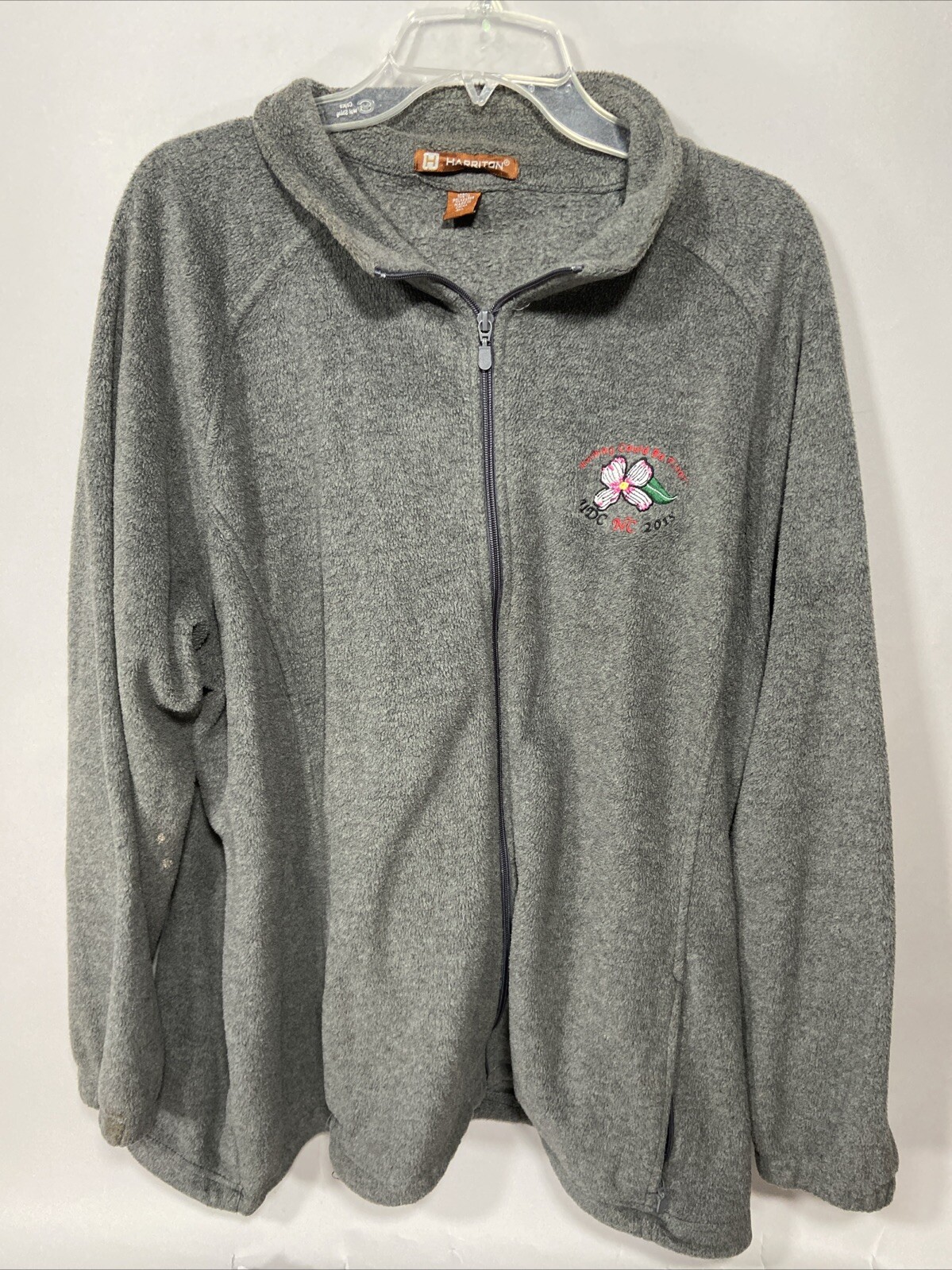 UDC United Daughters of the Confederacy North Carolina Jacket Fleece Gray 3XL NC