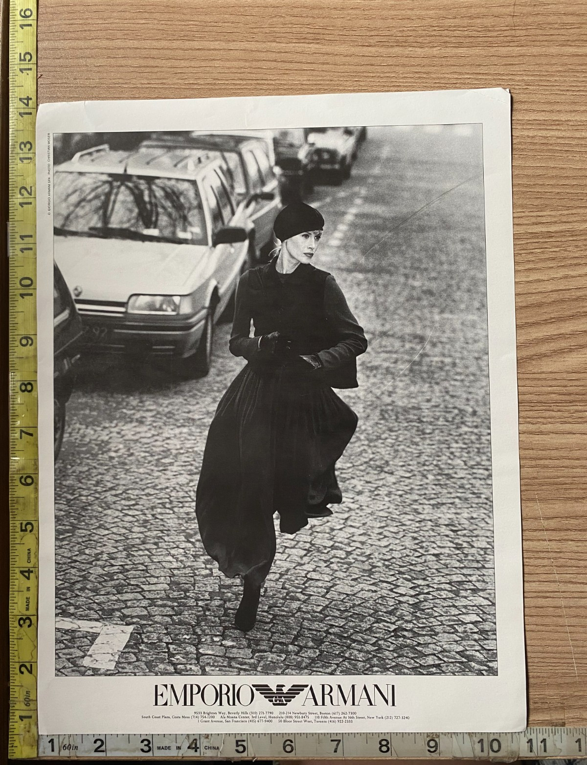 Emporio Armani Women's Fashions 1994 Campaign Magazine Print Advertisement