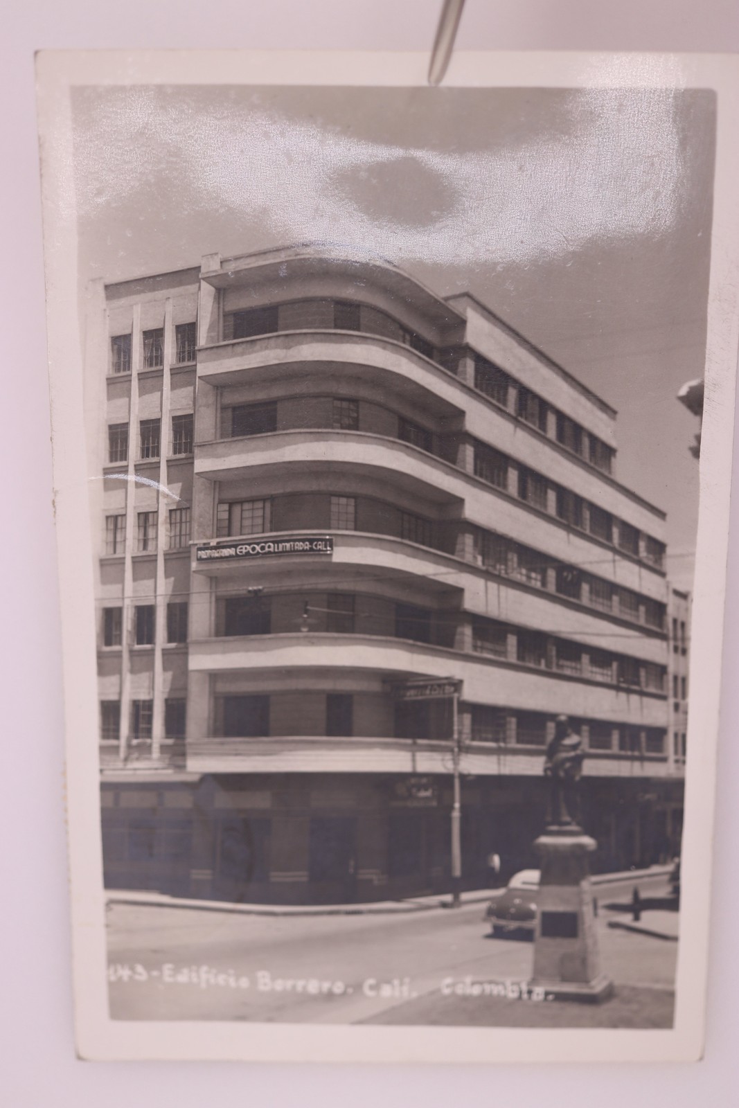 Cali Colombia Edificio Borrero RPPC Real Photo Postcard 1945 Posted
