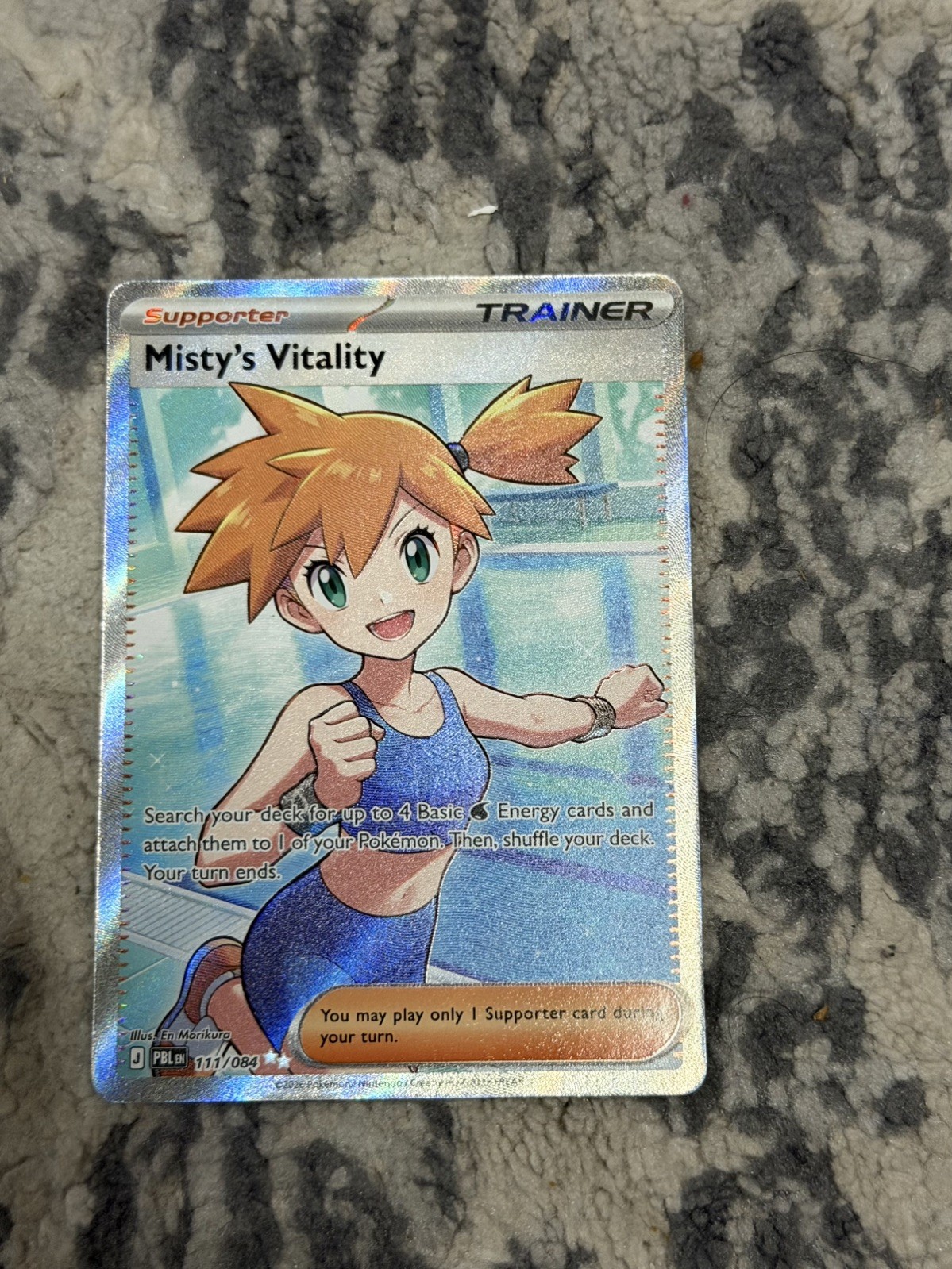 Misty's Vitality 111/084 Me05: Pitch Black Holo