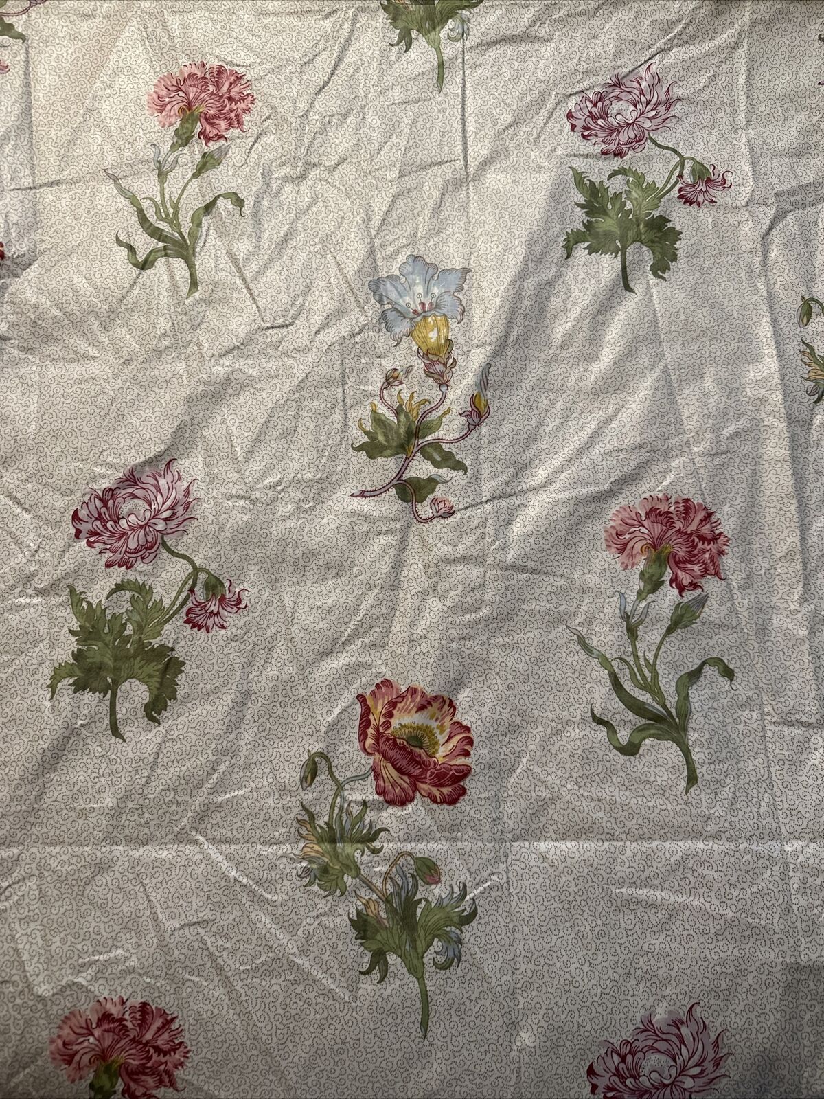 Laura Ashley Donwell Abbey Fabric Cotton Chintz Floral Sand 2.6yd Sample