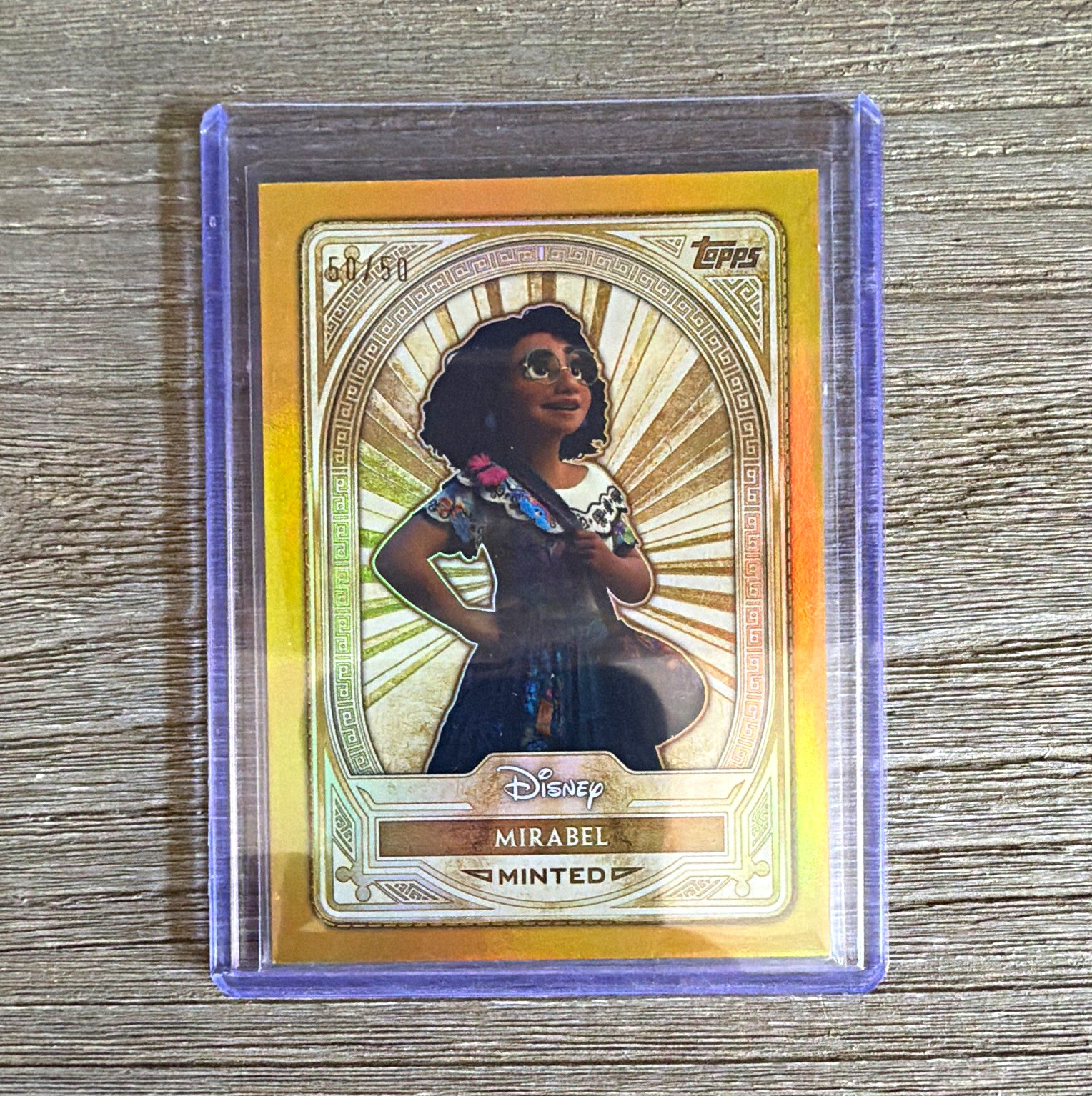Topps Disney 2025 Mirabel #95 Minted bookend serial number 50/50