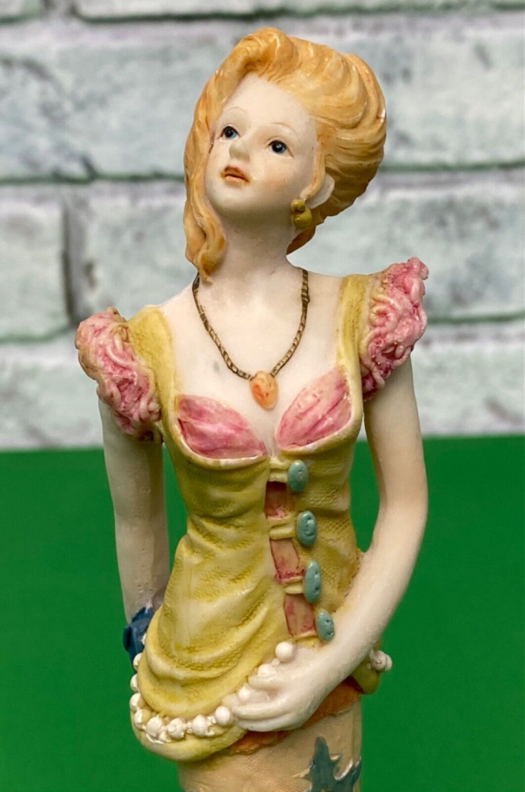 Vintage  1980\'s Hand Painted Resin Victorian Style Fancy Lady Collector Figurine