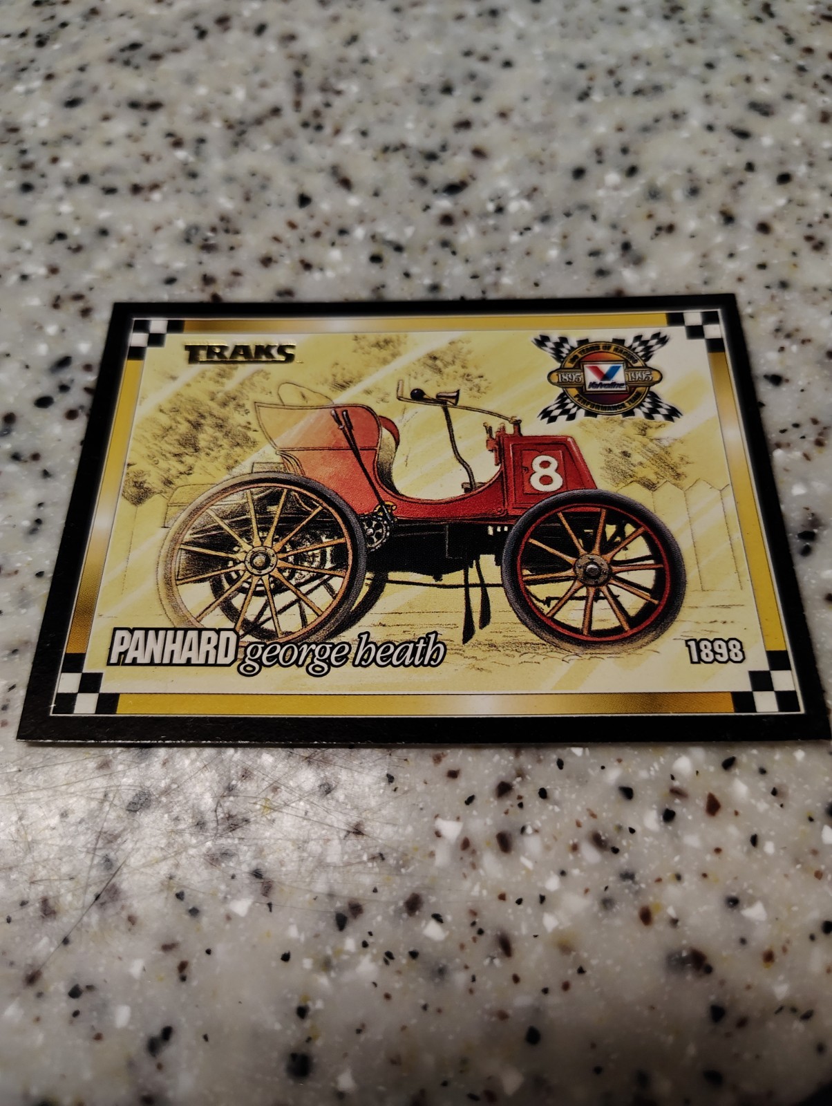 Valvoline TRAKS Panhard George Heath 1898 Non-Sport Trading Card #4