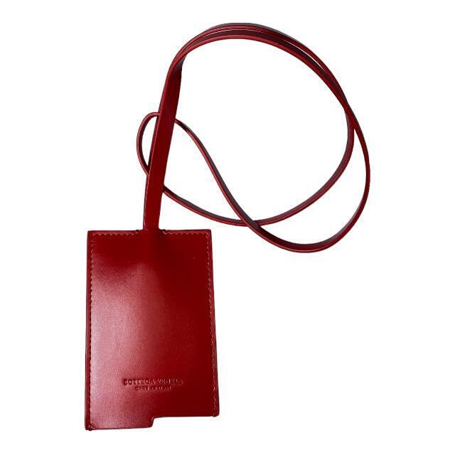 [Used] BOTTEGA VENETA Small Item 59331 Keyring Bag Charm Logo Embossed Leather 