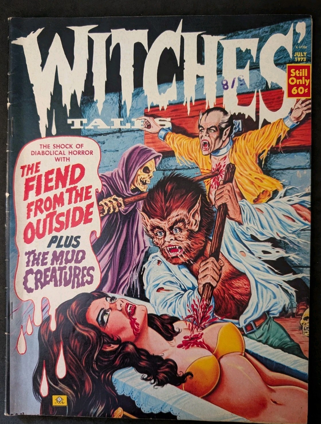 Witches Tales Vol. 5 No. 4 1973 Eerie Publications Horror Comic Magazine 