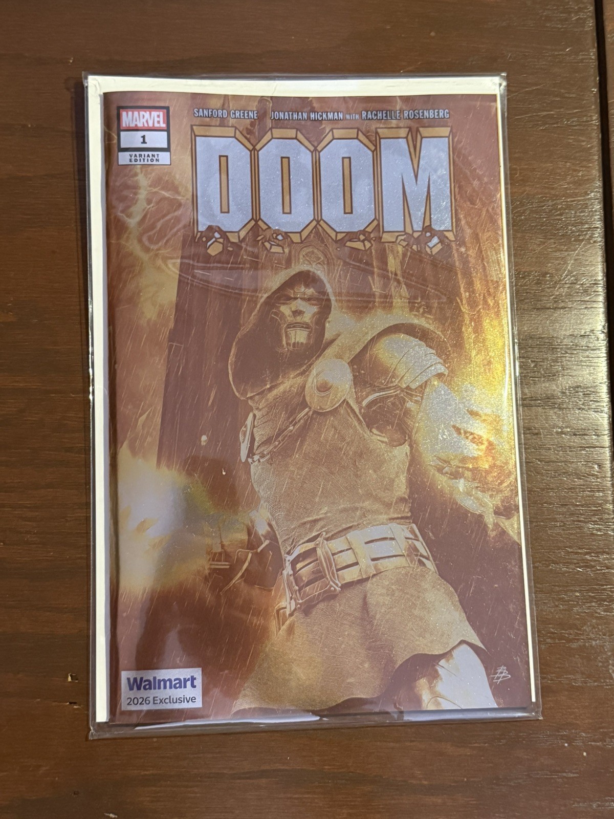 Marvel Comics Doctor Doom 2026 Walmart Exclusive gold cover NYCC Marvel Comics Doctor Doom 2026 Walmart Exclusive gold cover NYCC
