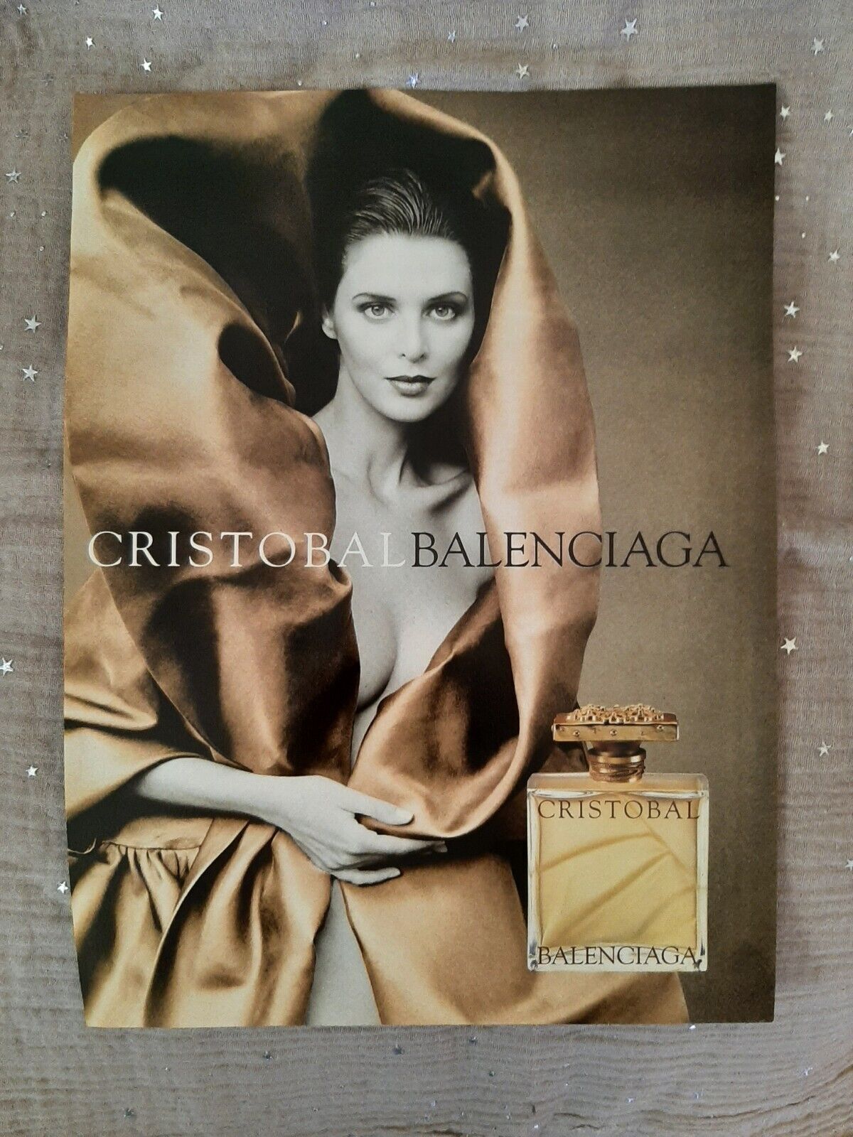 Perfume Paper Advertising. 1998 Balenciaga Cristobal - Perfume Ad