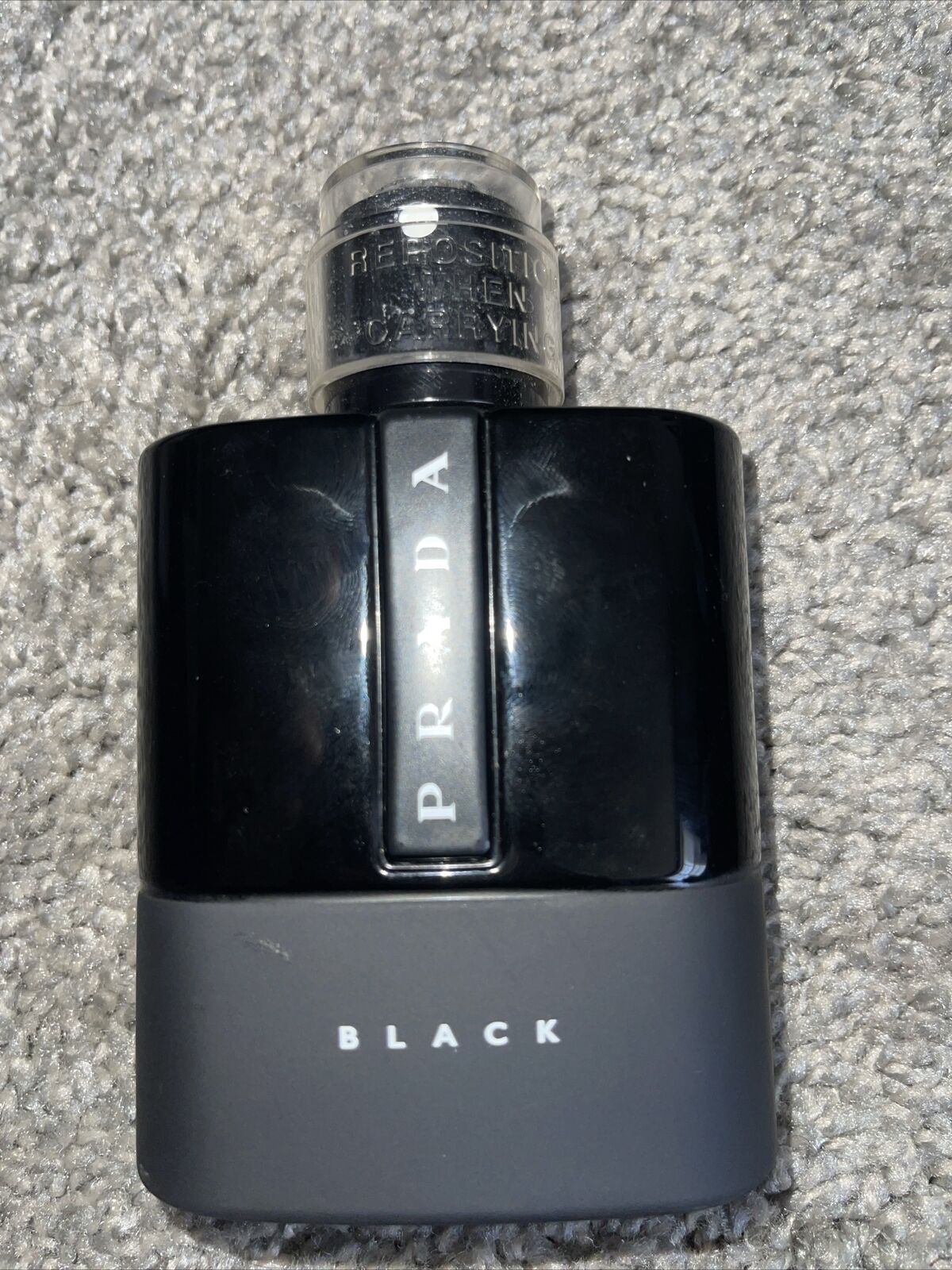Prada Black Empty Cologne Perfume Bottle 100ml Eau De Parfum