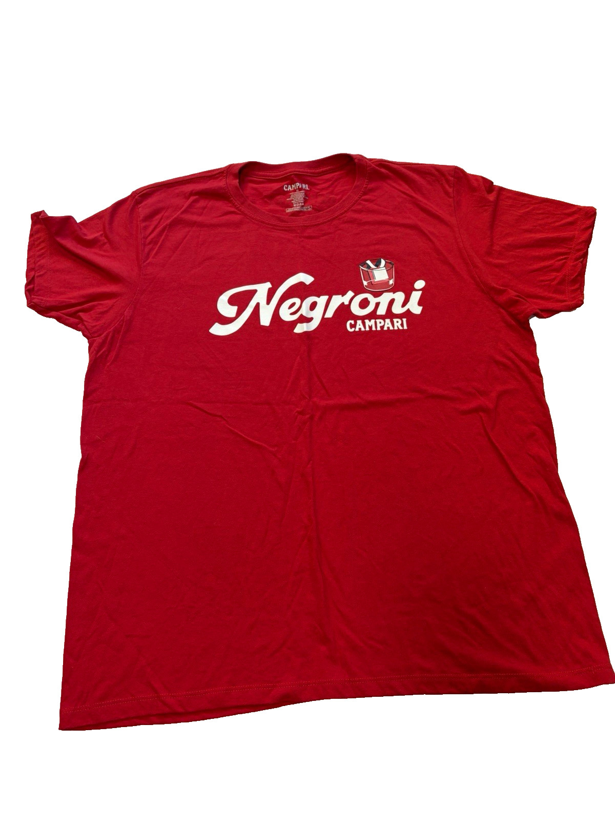 Campari Negroni Red & White T-Shirt with Campari XL
