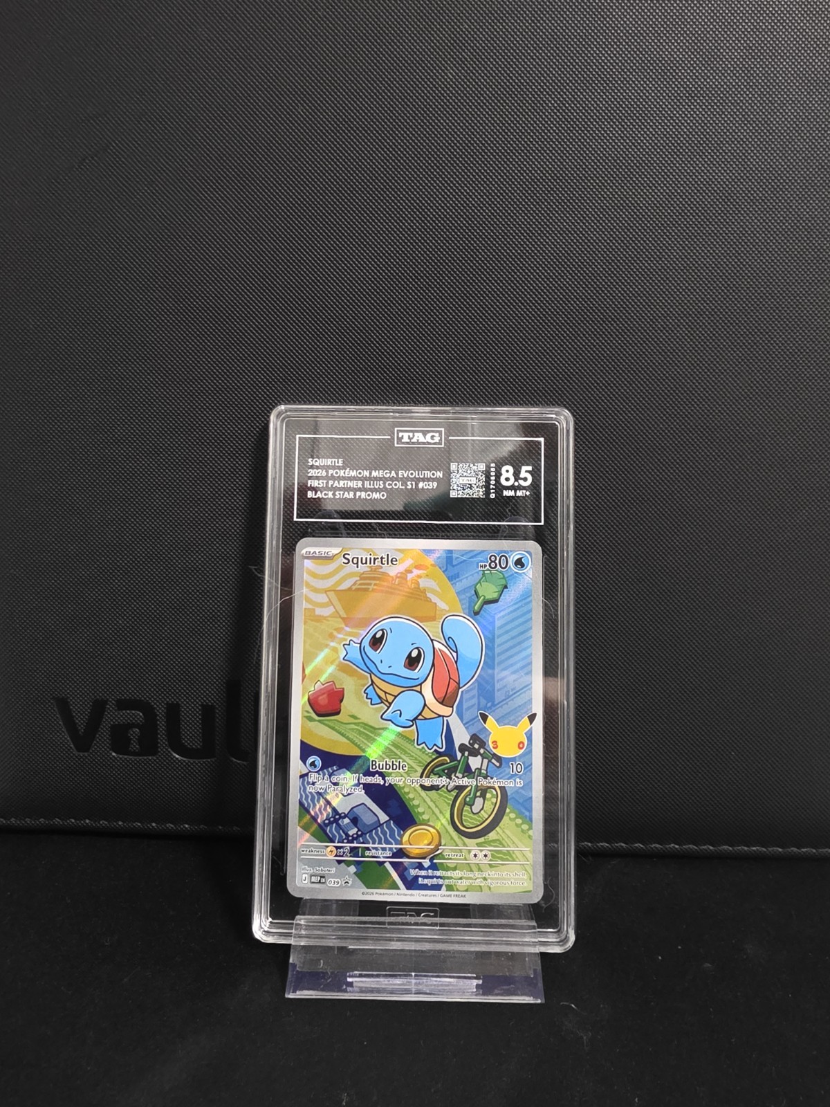 Pokémon TCG Squirtle 039 First Partner TAG 8.5