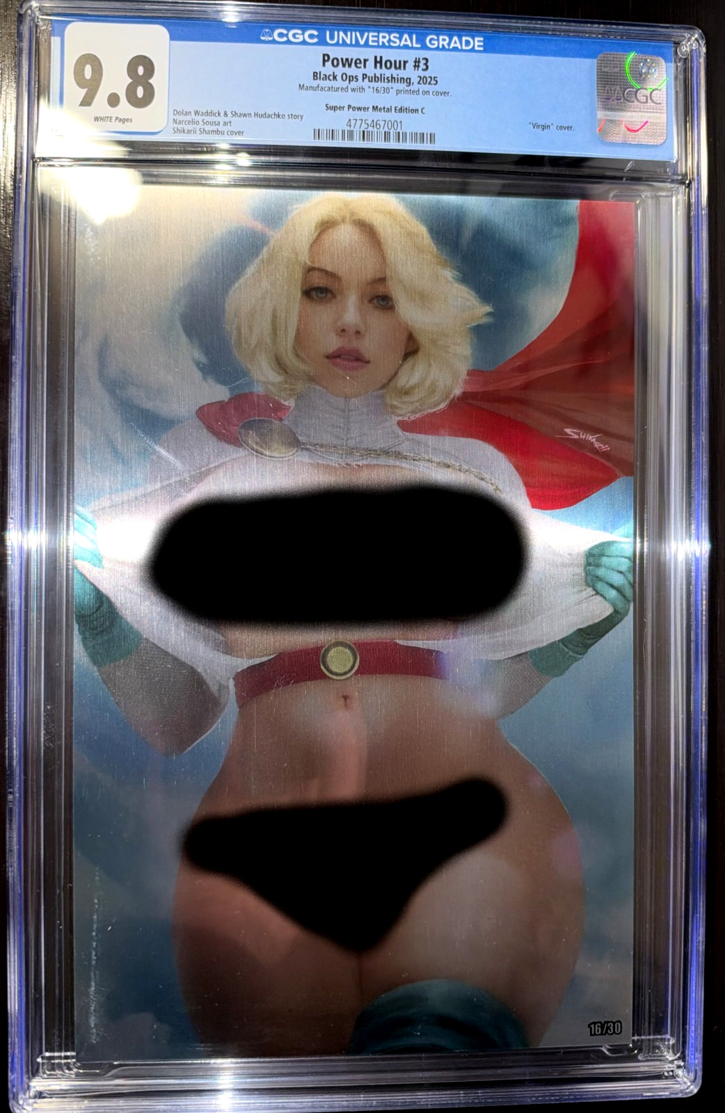 Power Hour #3 Shikarii Supergirl Power Girl Full Metal CGC 9.8 /30
