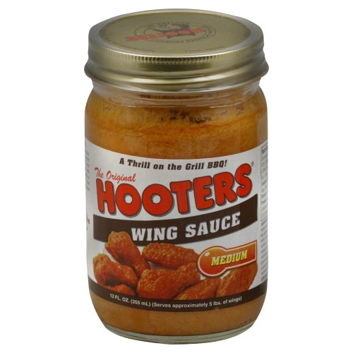 Hooters Sauce Wing Medium 12 OZ Pack Of 6