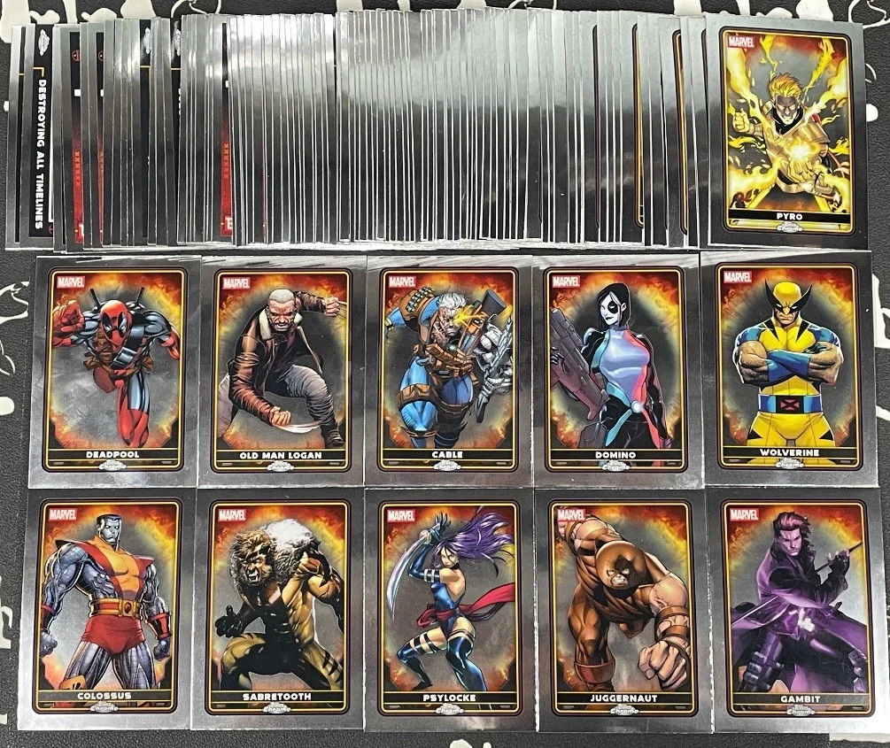 2025 Topps Chrome Marvel Deadpool Complete Base Set #1-100 (100 Cards)