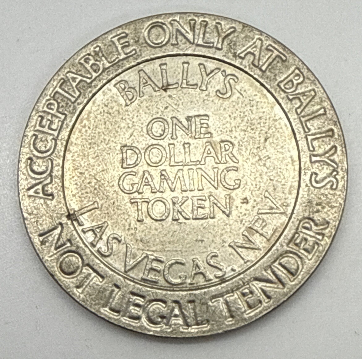 Bally’s Las Vegas Nevada $1 Slot Gaming Casino Token 1986
