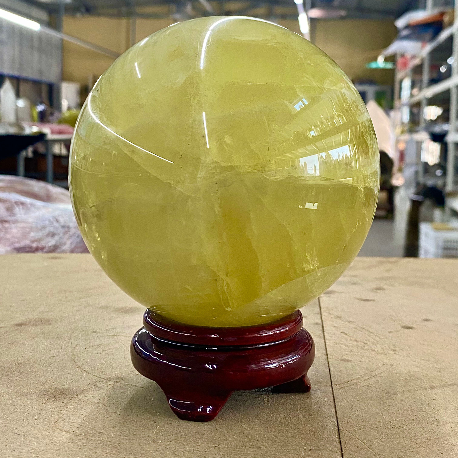 6.31LB Natural Yellow crystal ball Quartz Citrine sphere Mineral healing