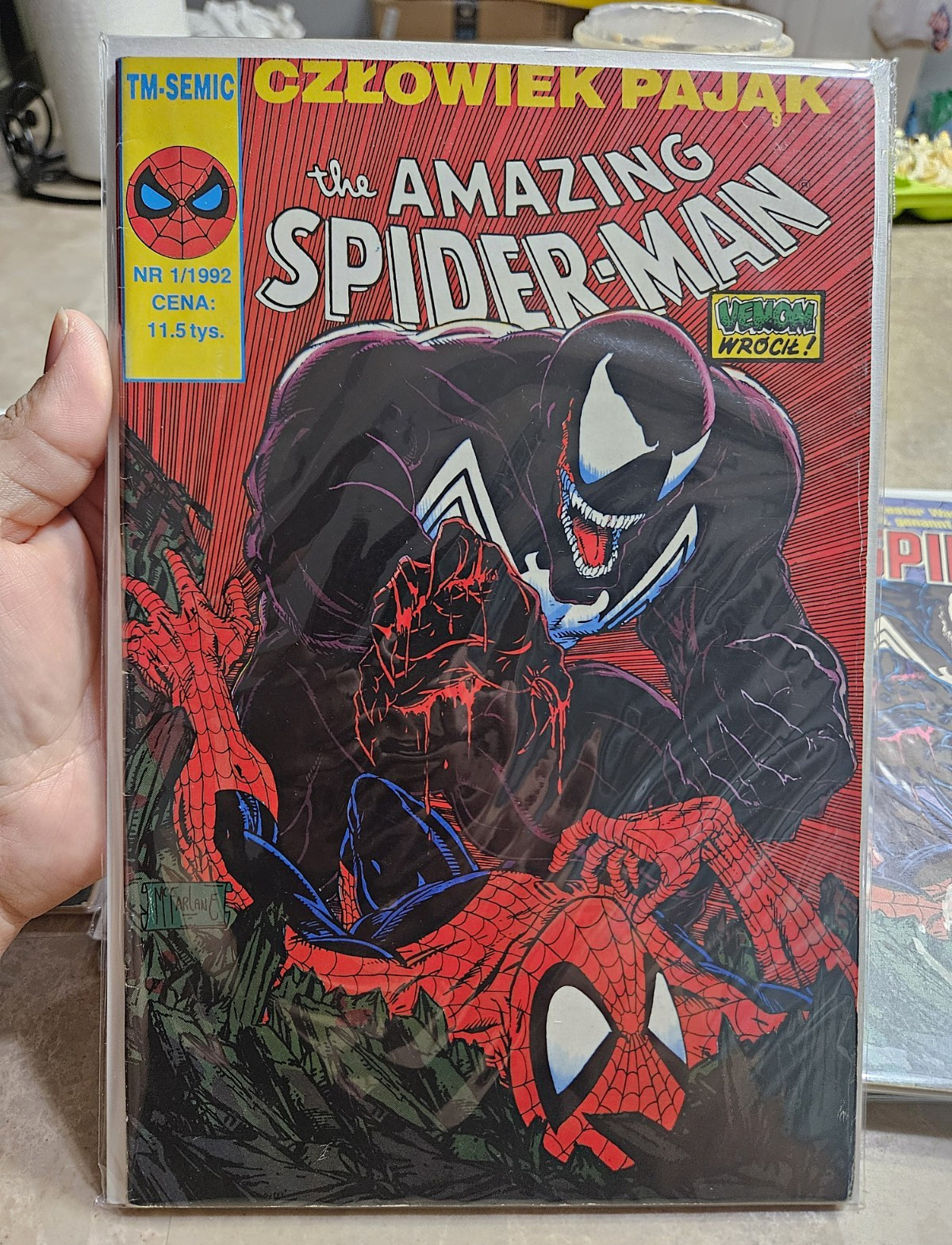 TM-Semic The Amazing Spider-Man 1/1992 (1992) Polish Venom Cover McFarlane
