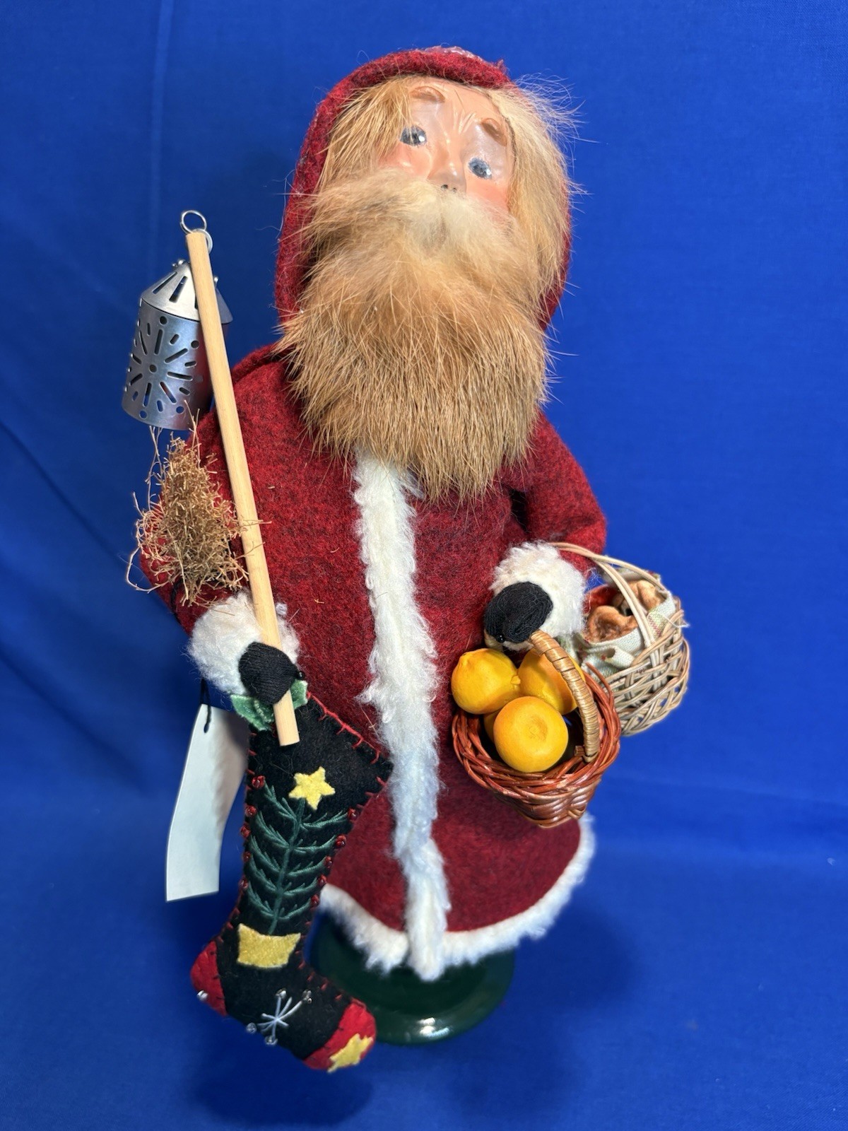 2008 Byer's Choice Carolers Dutch Santa Der Belsnickle Signed Joyce Byers W/ Tag