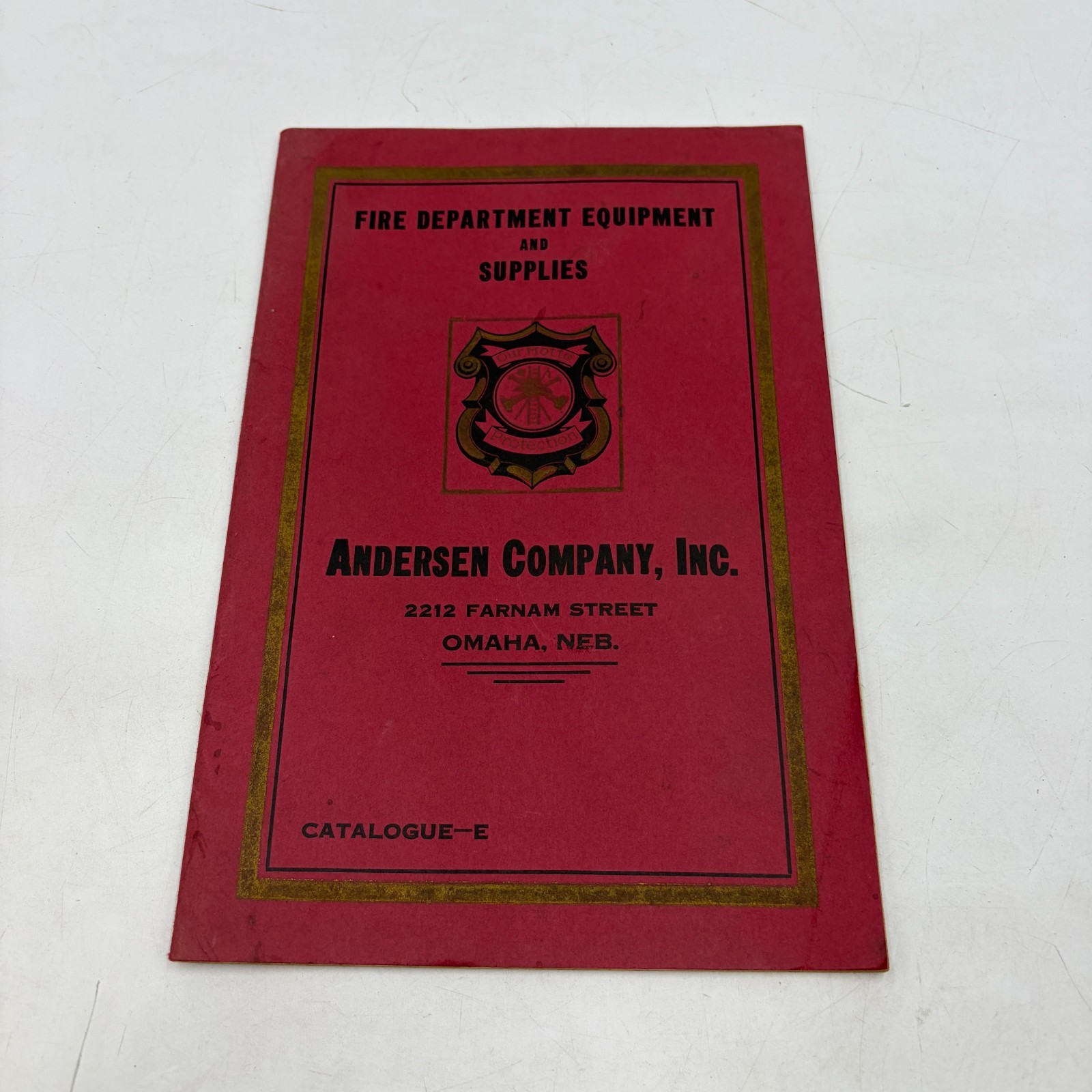 Andersen Company Omaha Fire Department Equipment Catalog E Vintage Firefighting