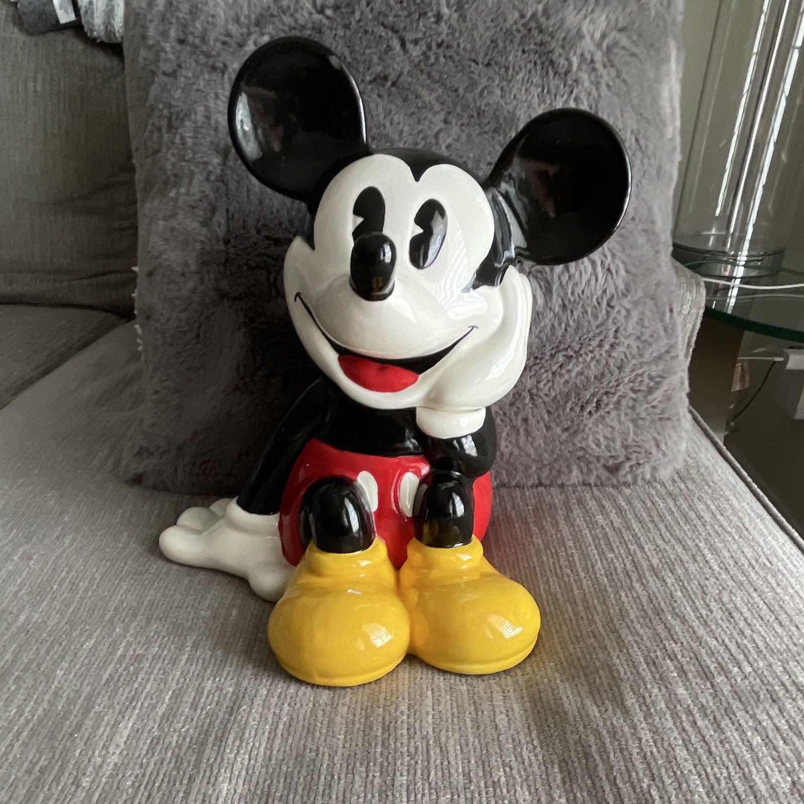 Treasure Craft Disney Mickey Mouse Ceramic Figurine Sitting