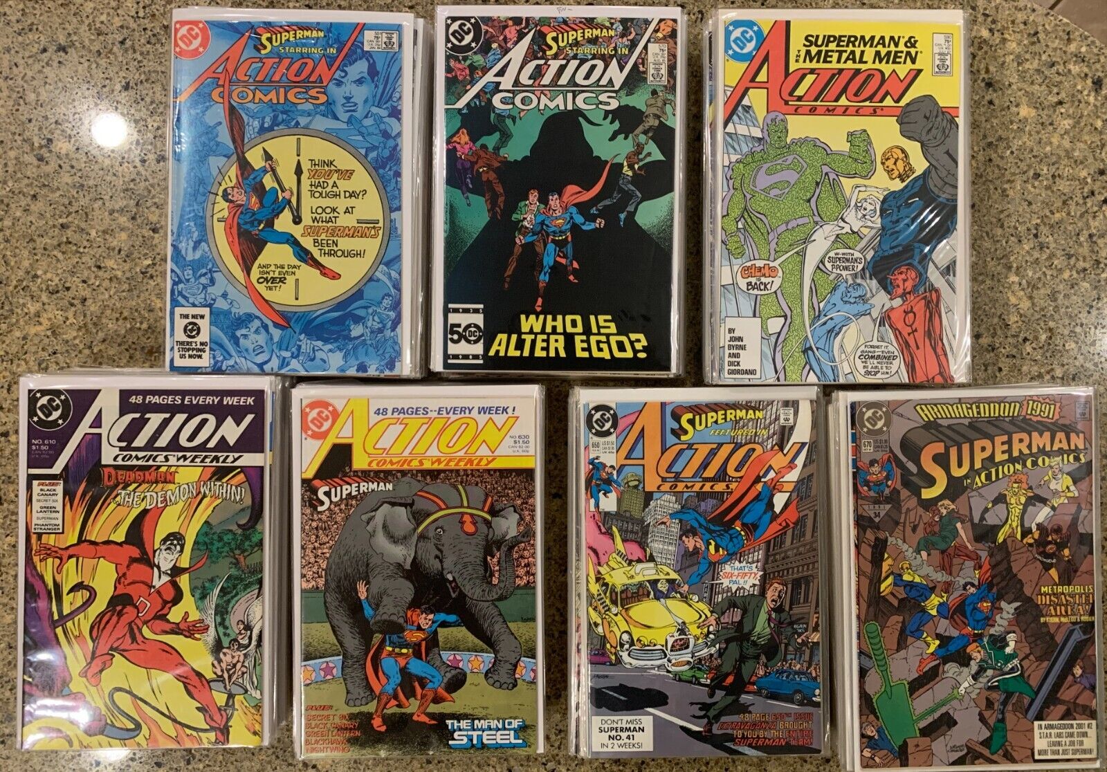 DC Comics: Action Comics (1938), Issues 551-694, Annuals 1-6 (151 Total comics)