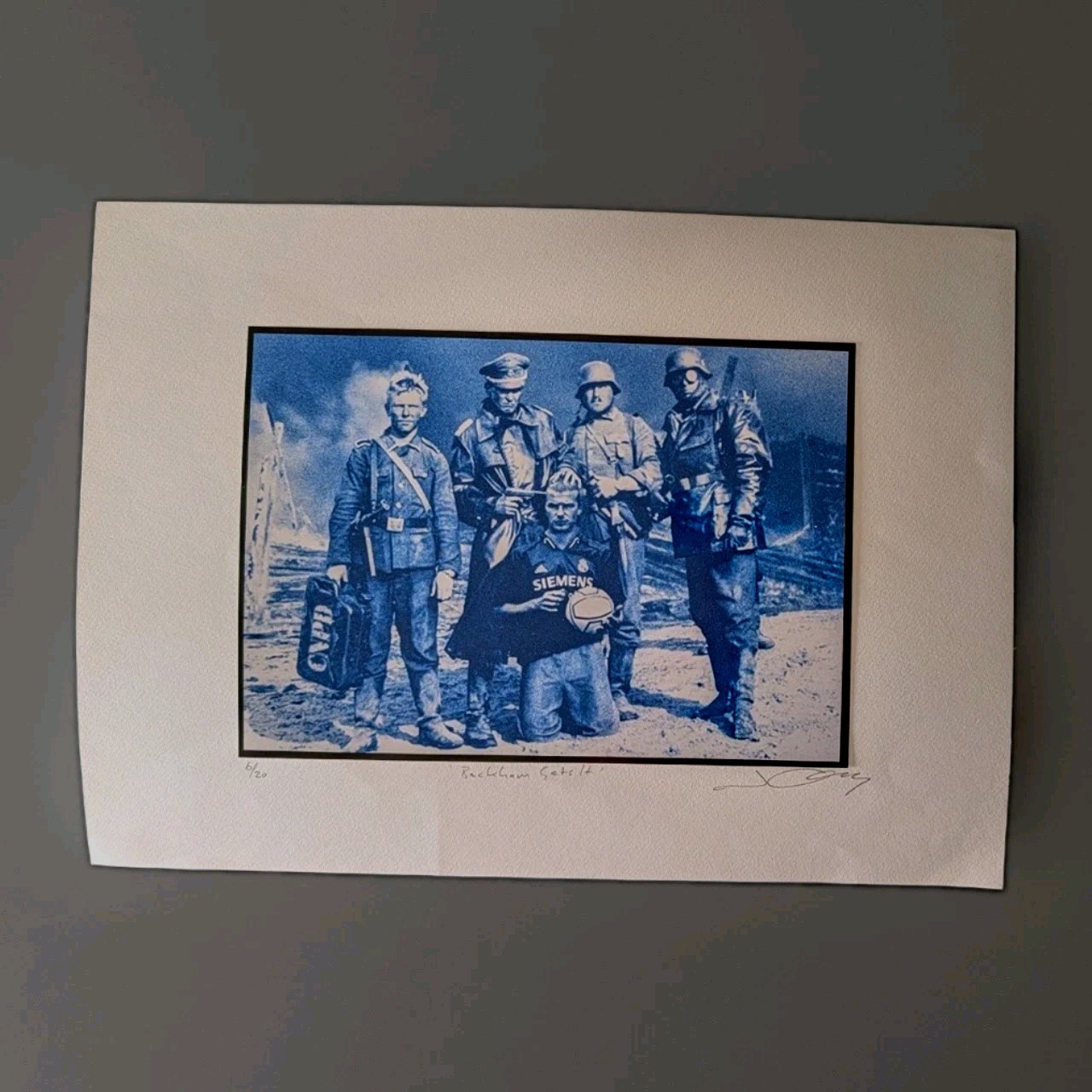 David Beckham Gets it hand signed J Cauty Limited Edition Titled #/20.