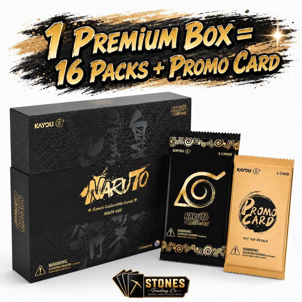 Kayou Naruto Ninja Age Premium Collector Box | US Version | 16 Packs + Promo