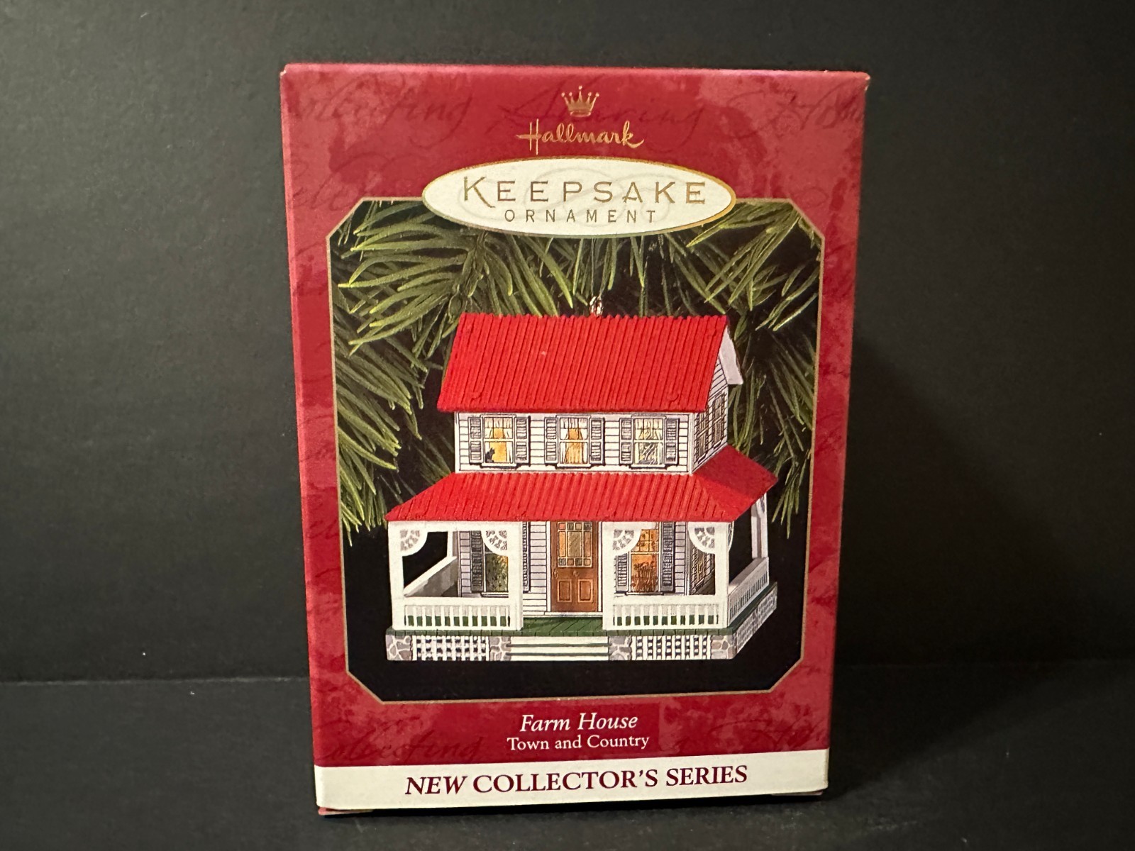 1999 Hallmark Farm House Town and Country Keepsake Ornament