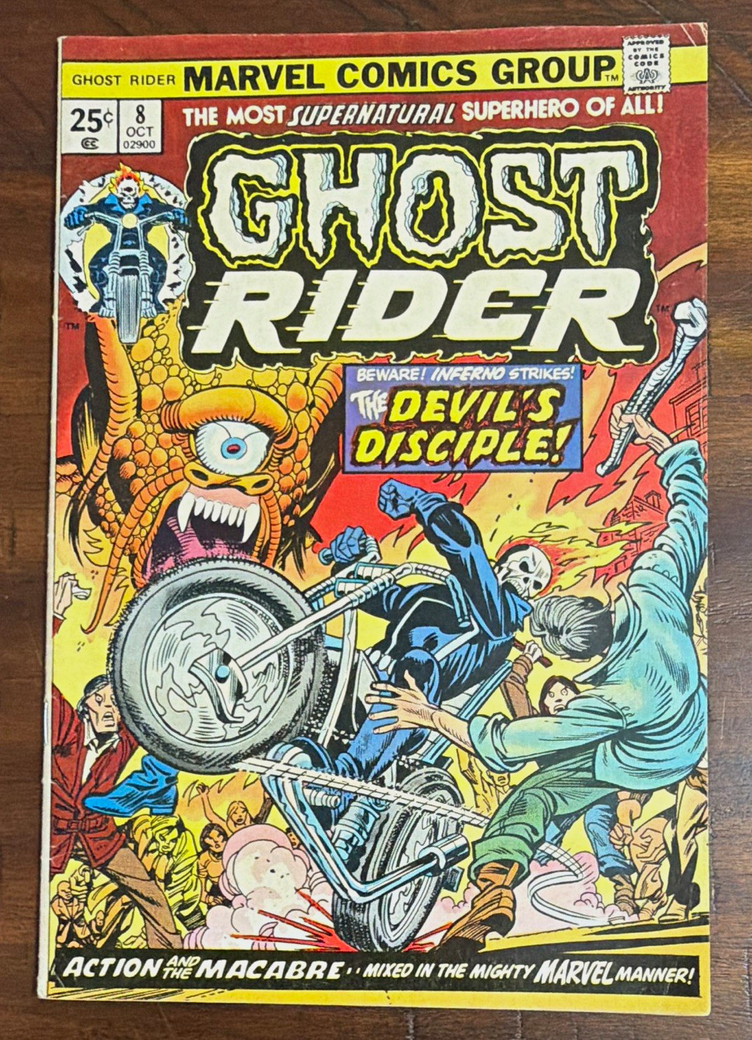 Marvel Ghost Rider #8 (October 1974) Gary Friedrich 