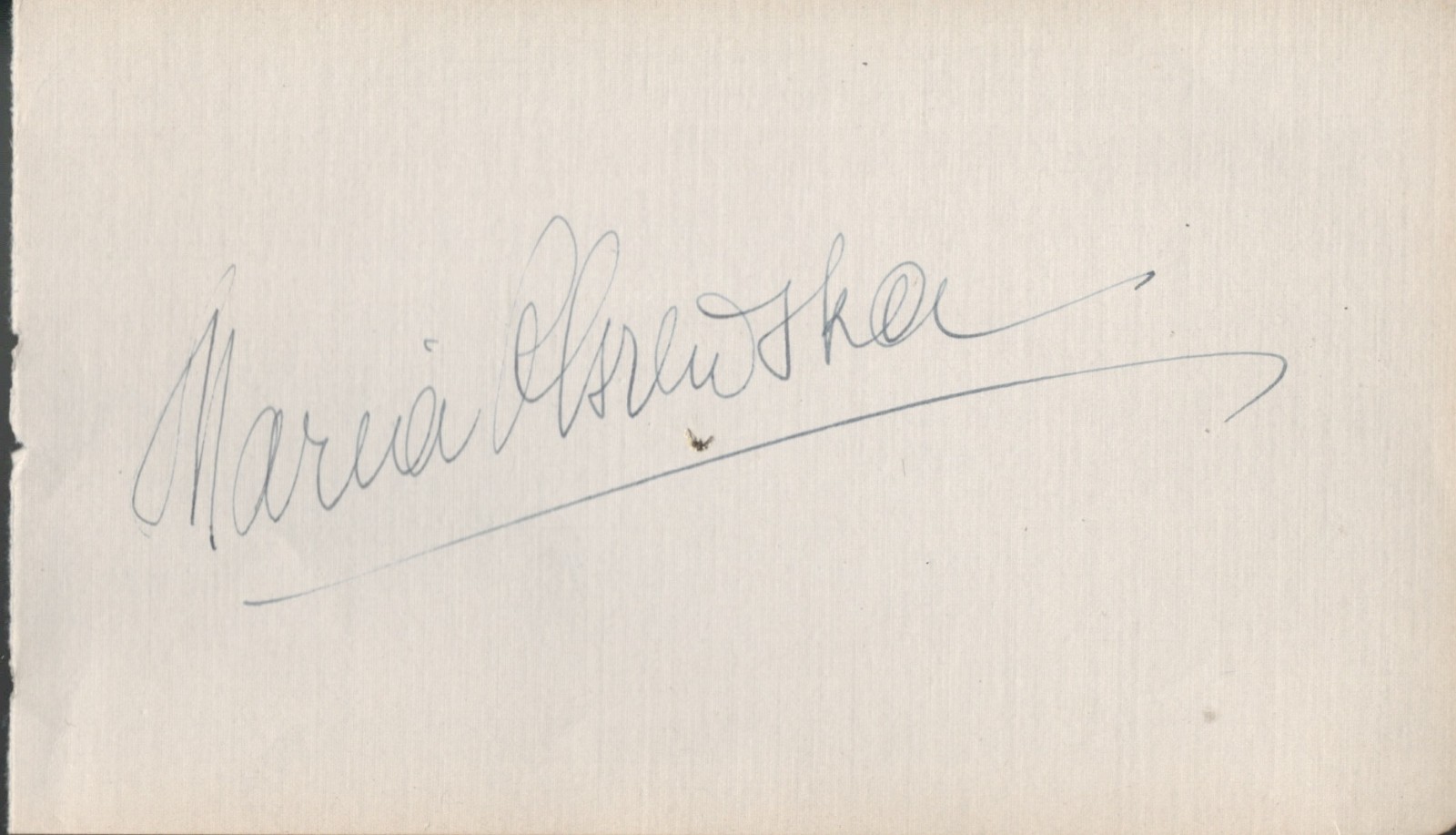 Lucrezia Bori.  Spanish operatic singer. Vintage album page signed in pencil COA
