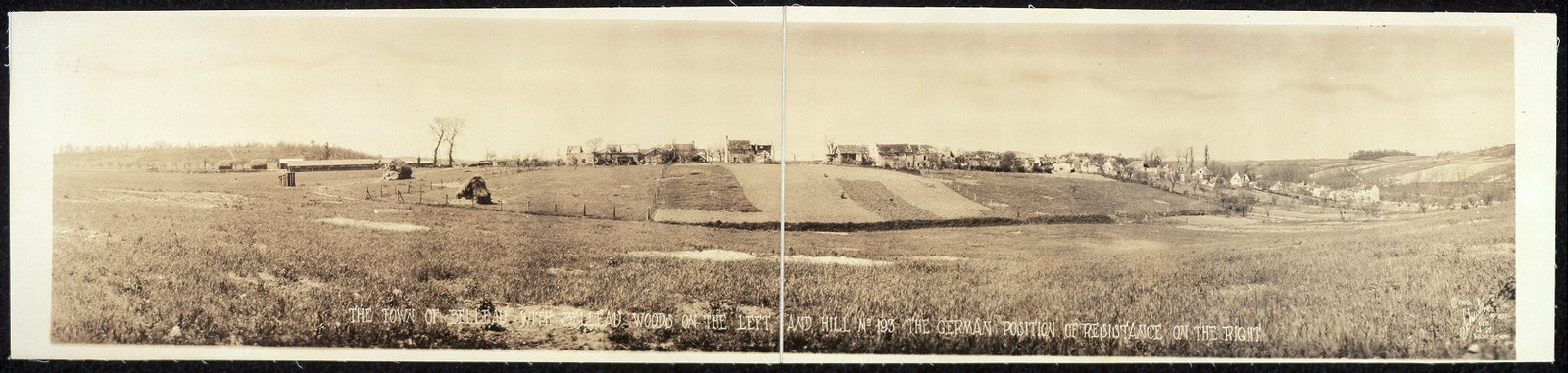 Belleau France 1918 Belleau Woods Hill No 193 WWI Battlefield Panorama