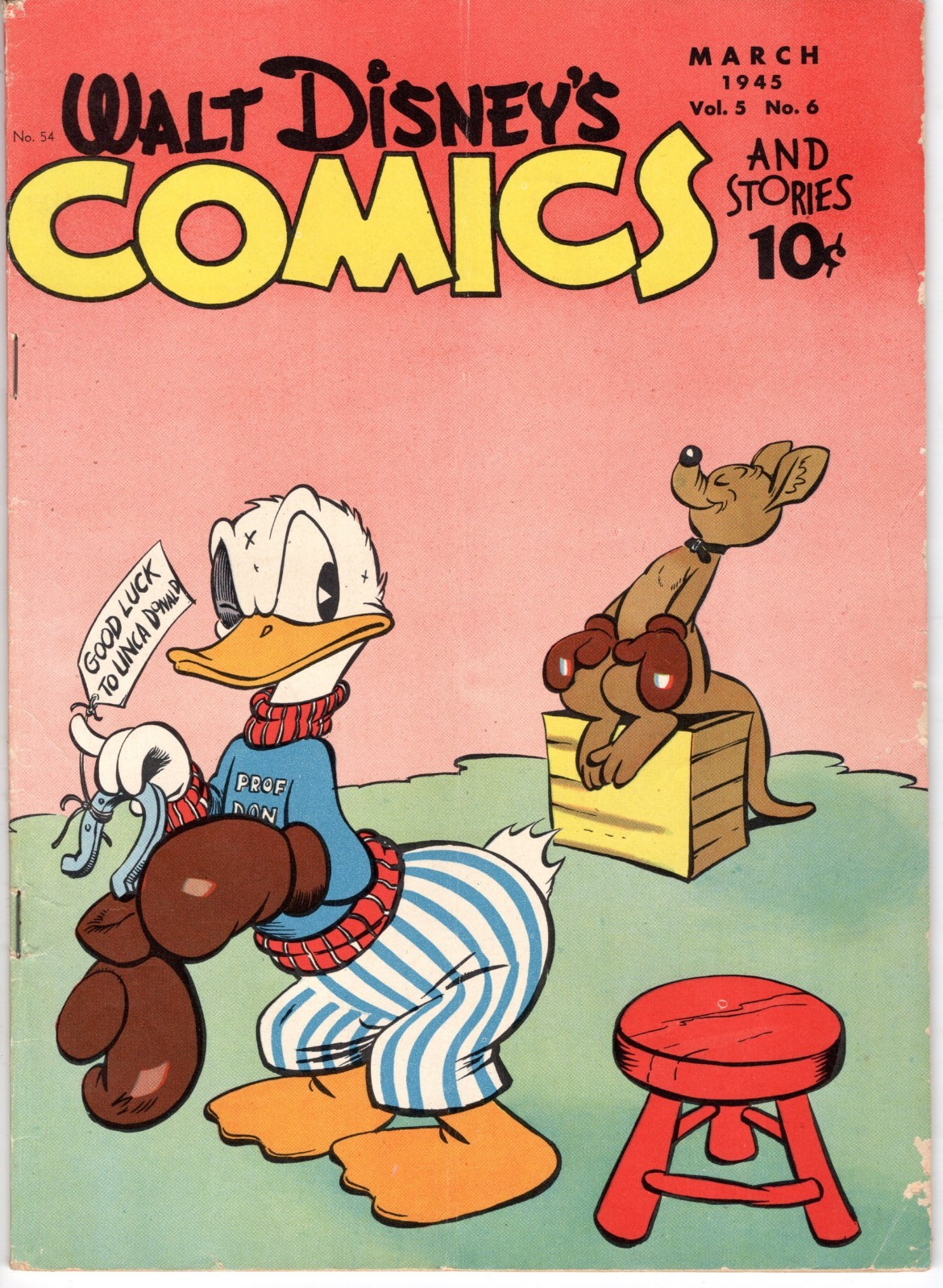 Walt Disney's COMICS & STORIES #54 Donald Duck by Carl Barks  1945  FINE