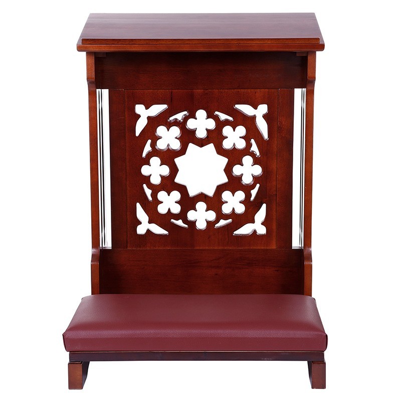 Savona Padded Kneeler Maple Hardwood Perfect For Church & Home Devotional Areas