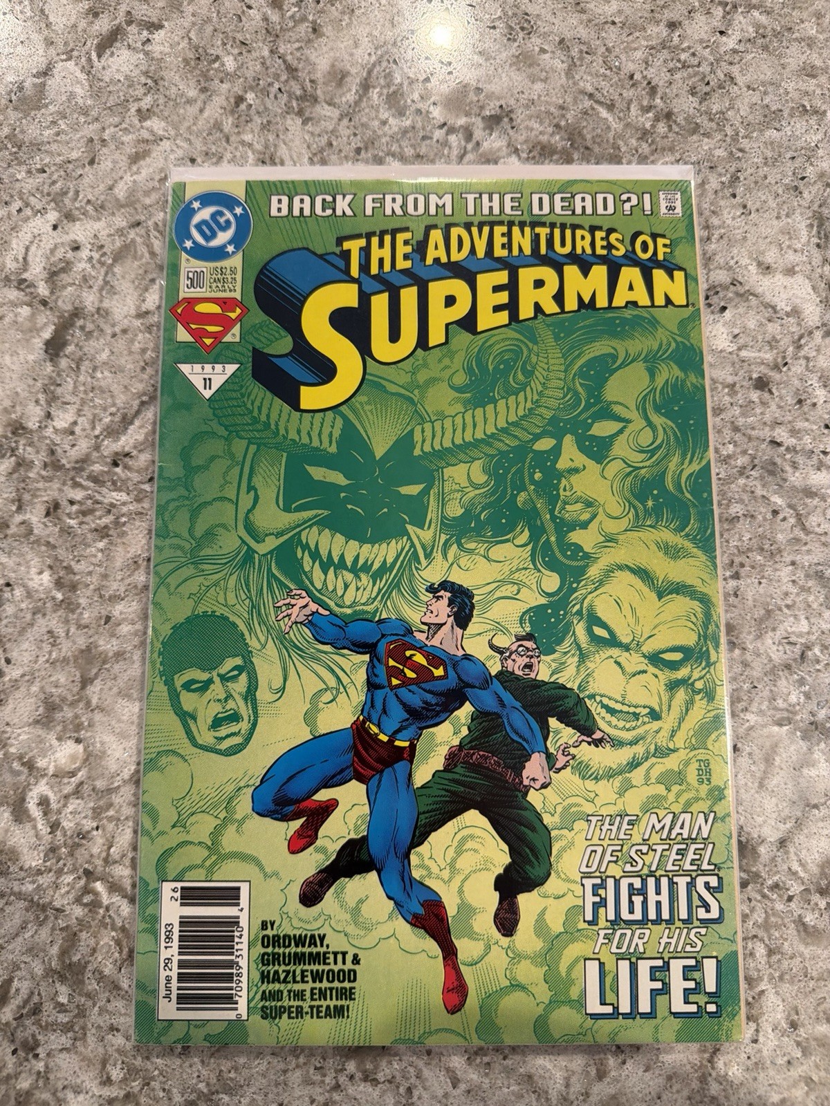 Adventures of Superman #500 (1993) Newsstand Edition