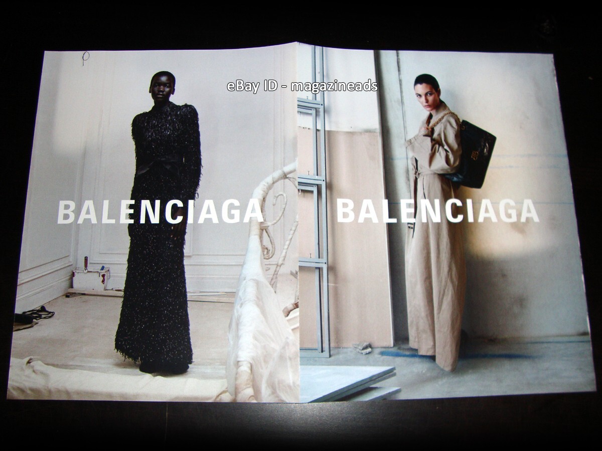 BALENCIAGA 4-Page Magazine PRINT AD 2023 VITTORIA CERETTI Achol Ayor DEMNA