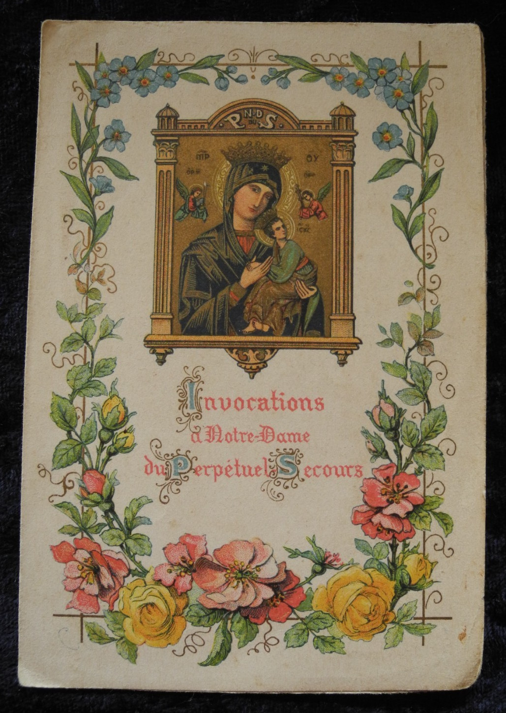 ANTIQUE RELIGIOUS FOLDER  \