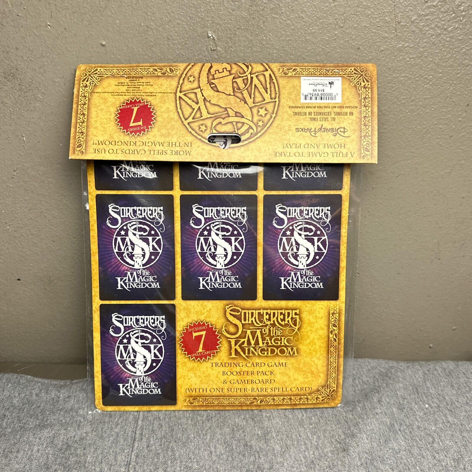 Walt Disney World Sorcerers of The Magic Kingdom Trading Card Game Pack Sealed