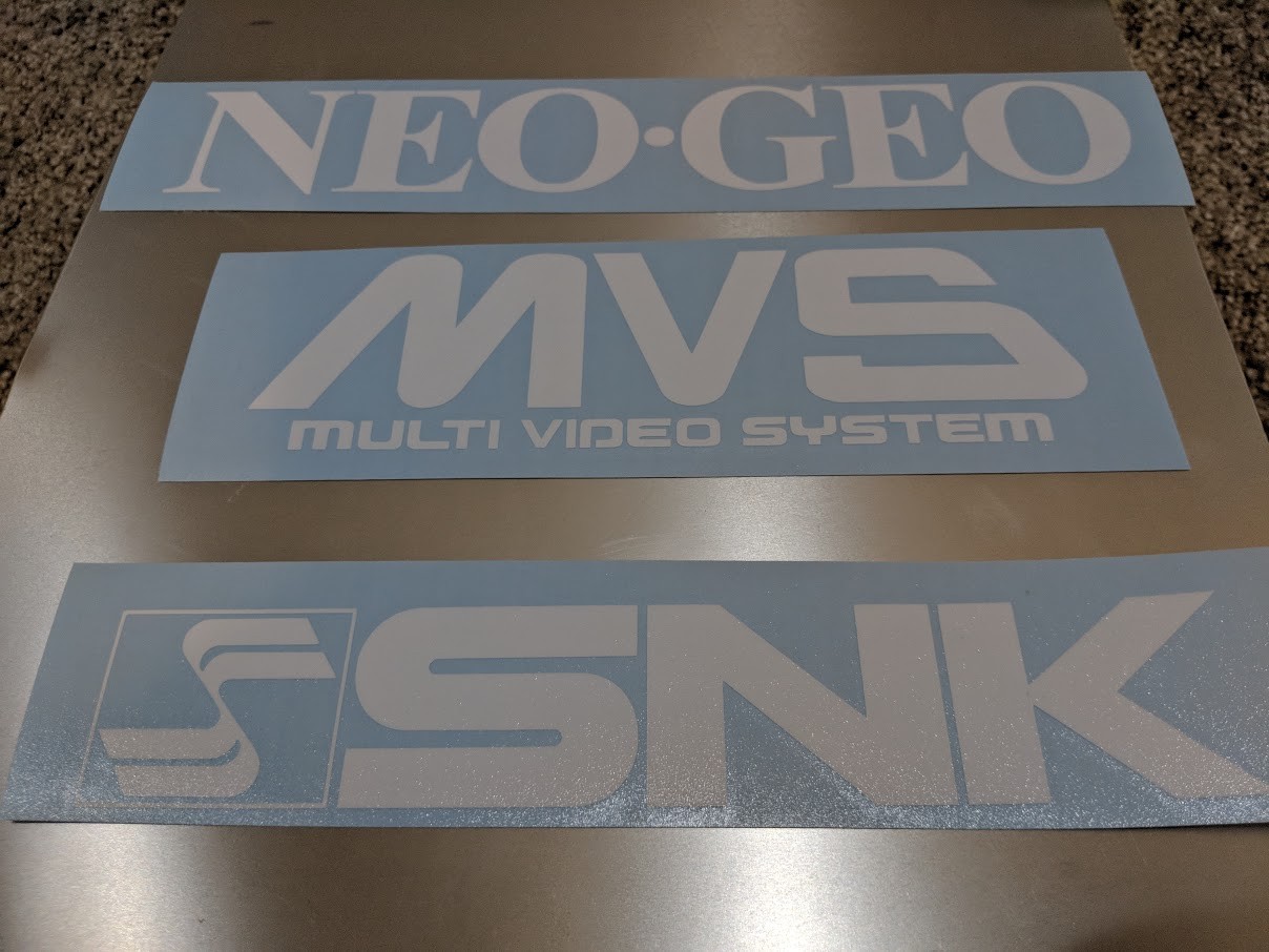 Arcade style N2 V2 Vinyl Decals NeoGeo MVS SNK  Multi pack * Read description *