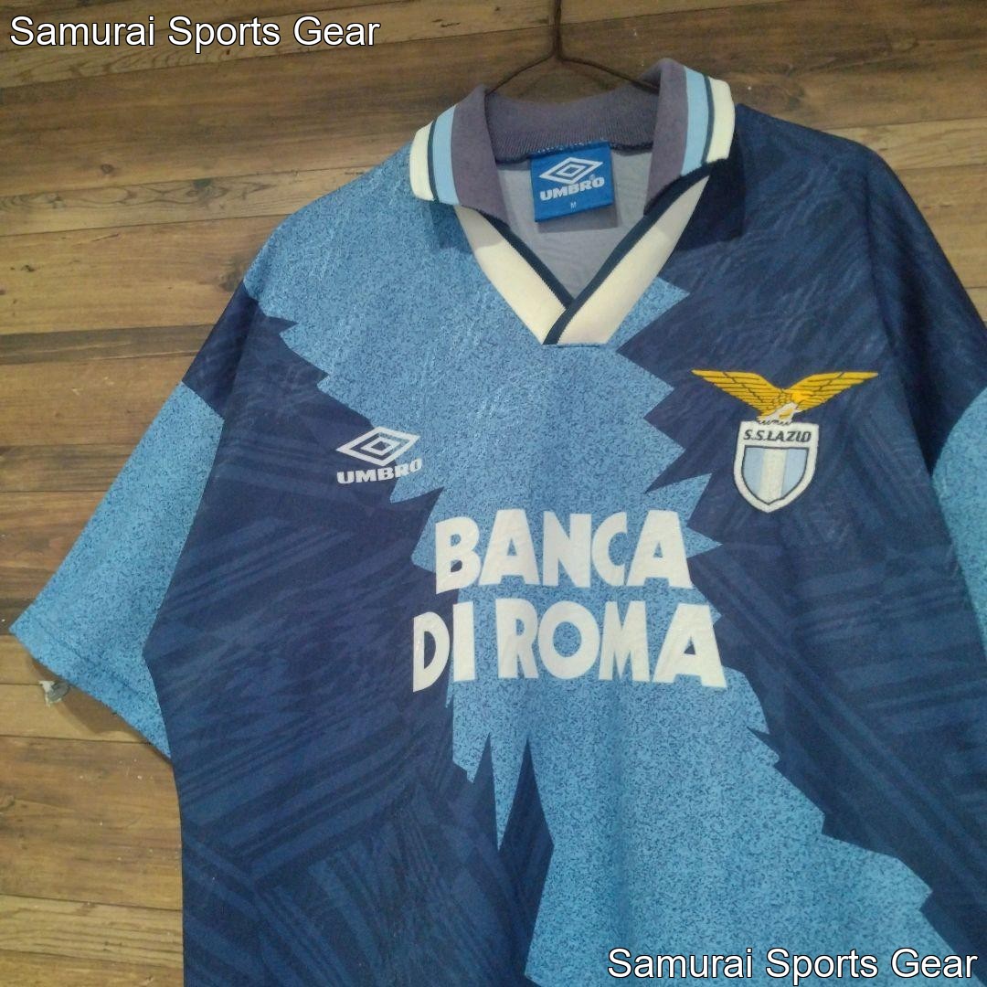 Umbro Serie A 94/95 S.S. Lazio Uniform Men Rare Exclusive Athletic Top Collectib