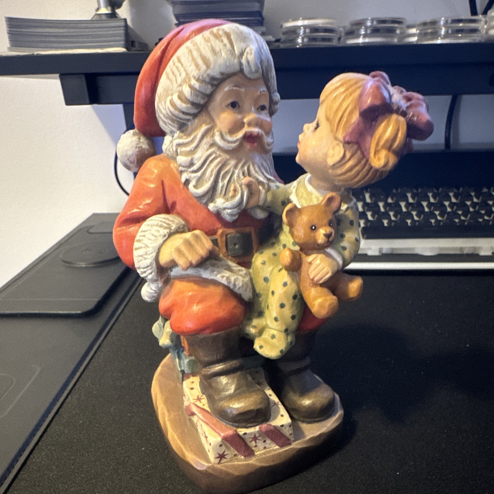 ANRI Sarah Kay Rare Santa Series Third Edition Of Four Wood Carved 6” 117/250