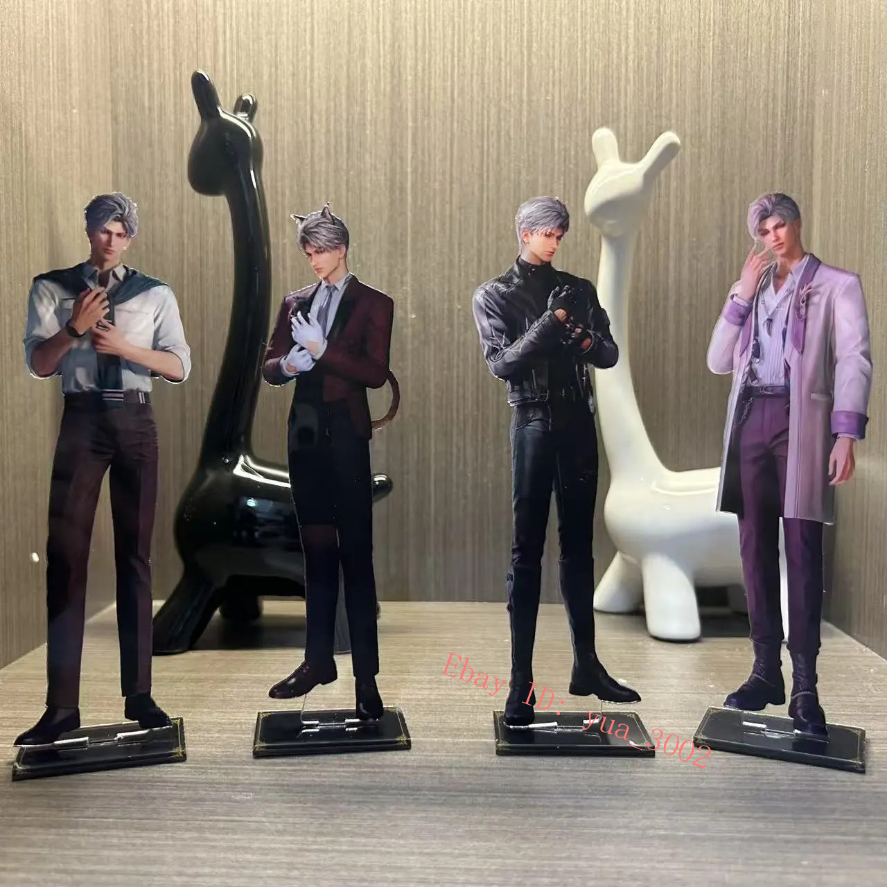 5Pcs/set Love and Deepspace Sylus Acrylic Figure Standing Model 15Cm HD