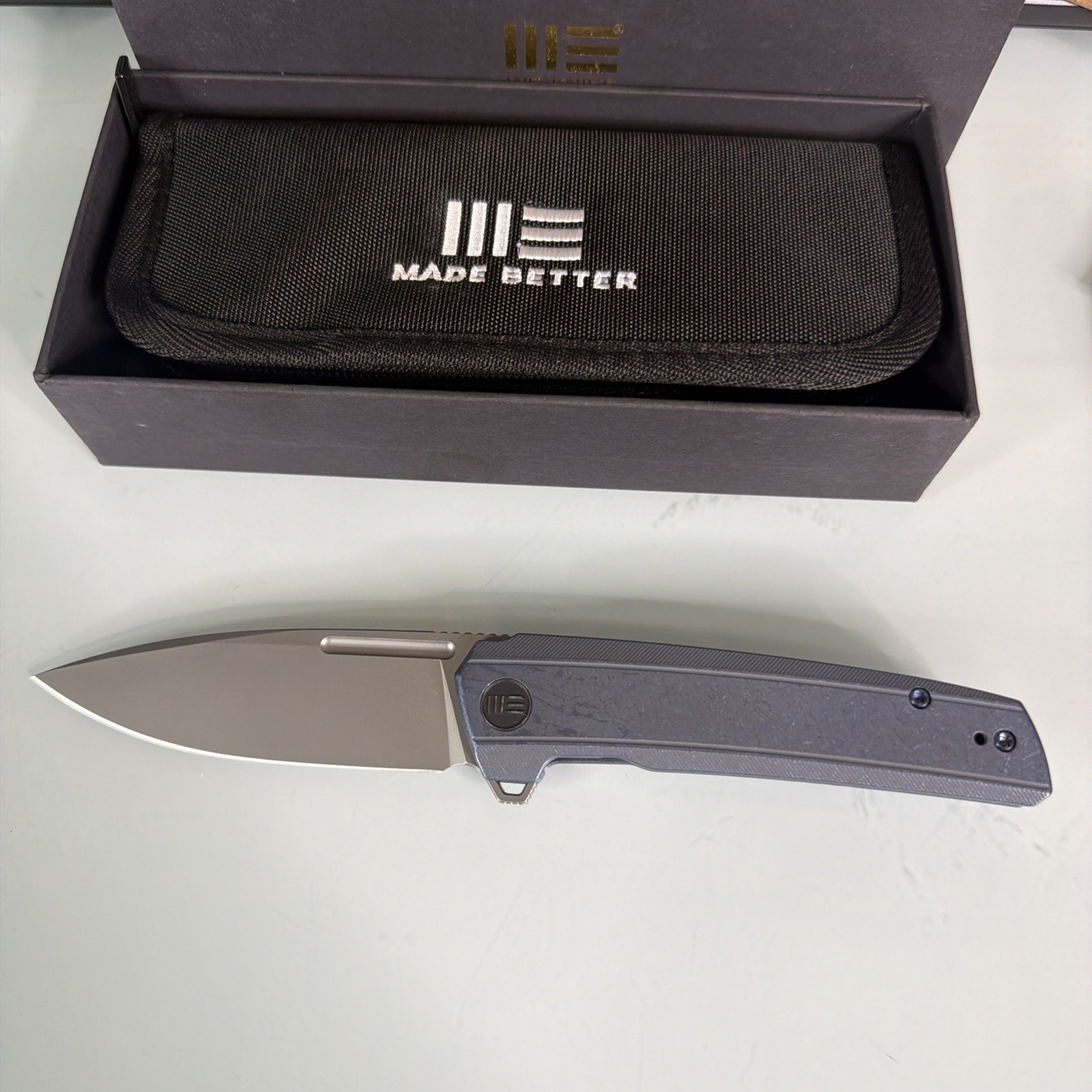 WE Knife Speedster Frame Lock 21021B-3 Knife CPM 20CV Blue Titanium