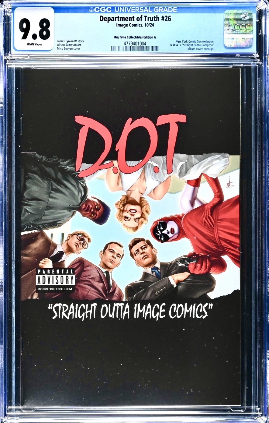 Department of Truth #26 CGC 9.8 Mico Suayan NYCC NWA Homage Big Time Variant
