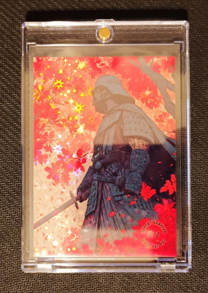 Samurai Darth Vader – Robert Camacho Original Art 1/1 – Holofoil – Hand Signed